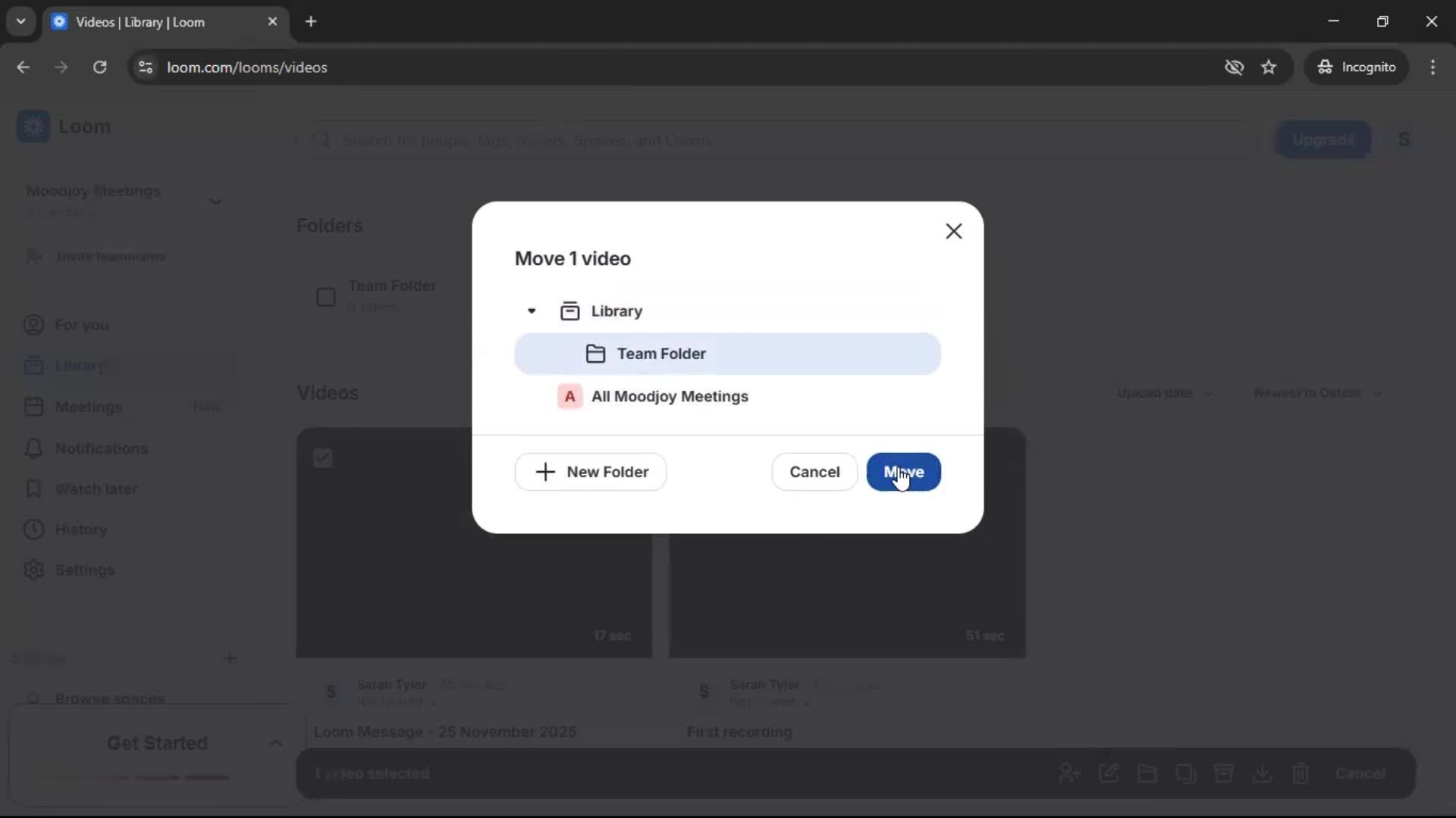 Managing files screenshot