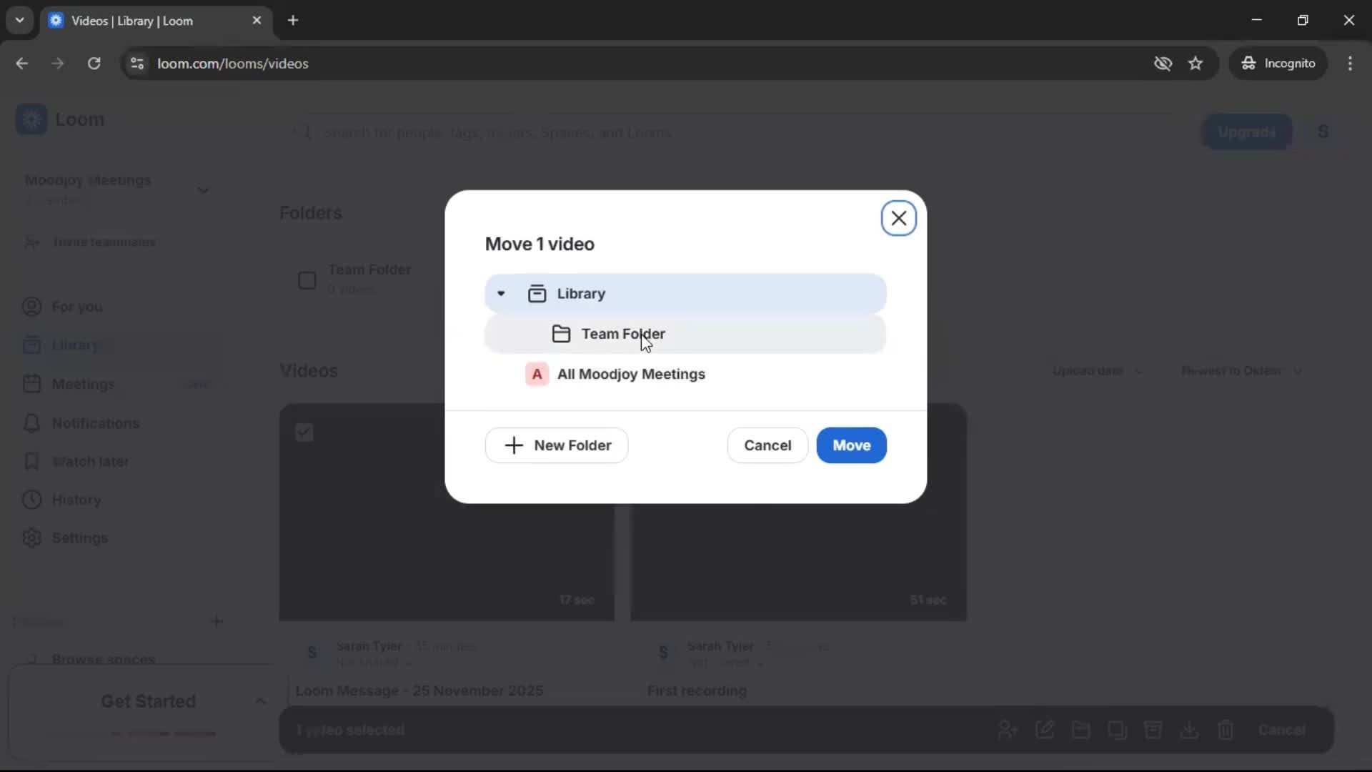 Managing files screenshot