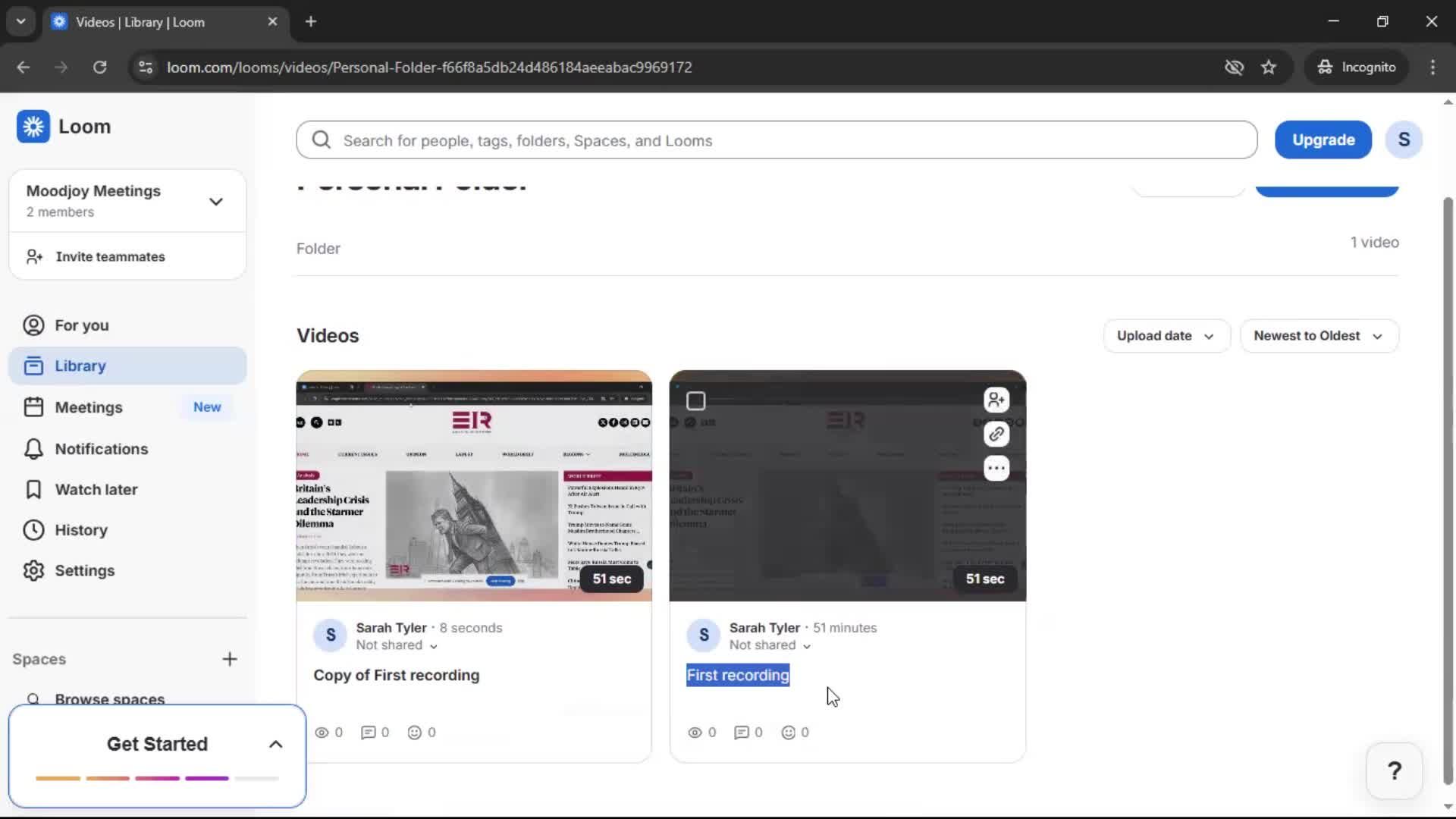 Managing files screenshot