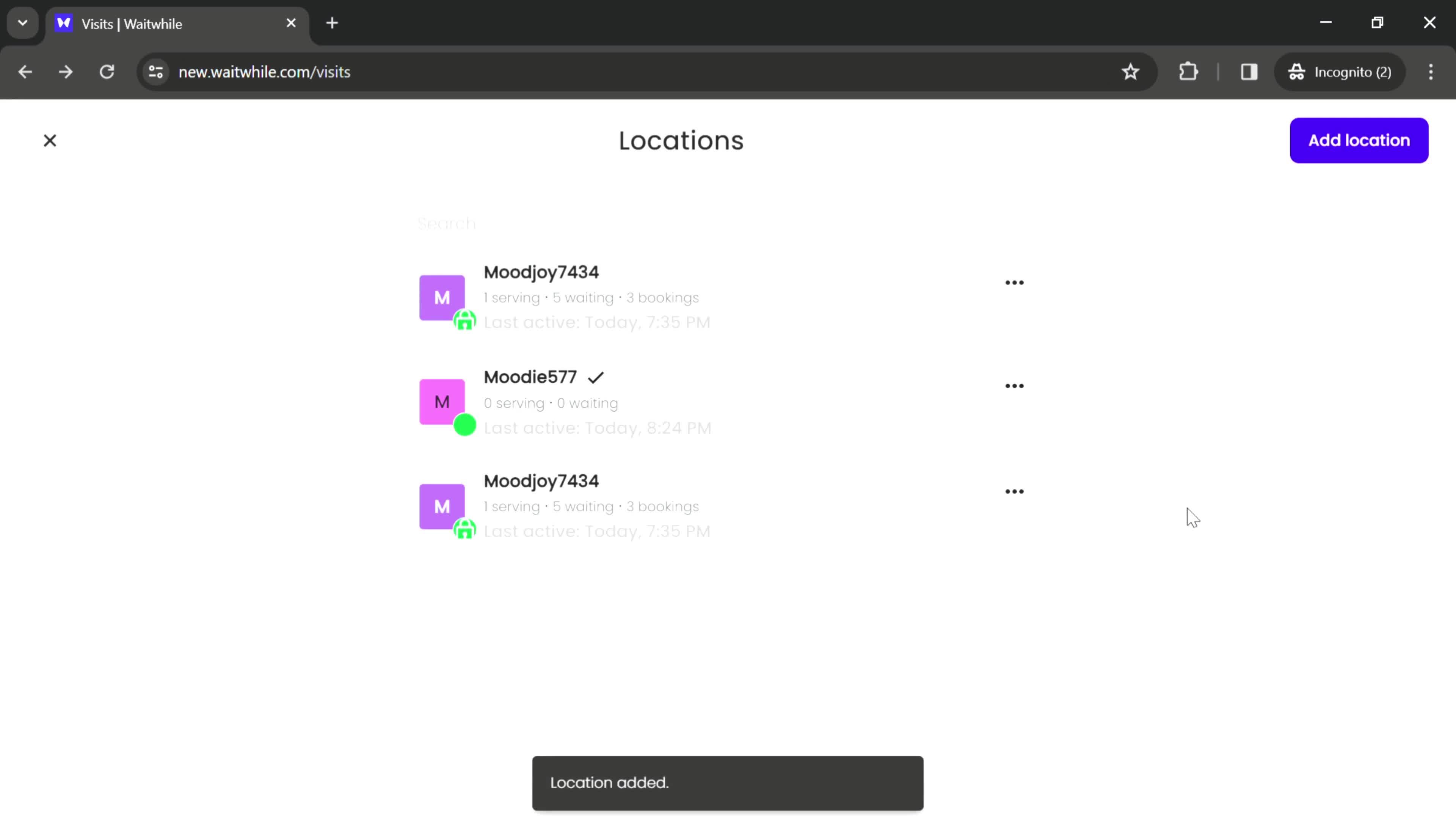 Managing locations on Waitwhile video thumbnail