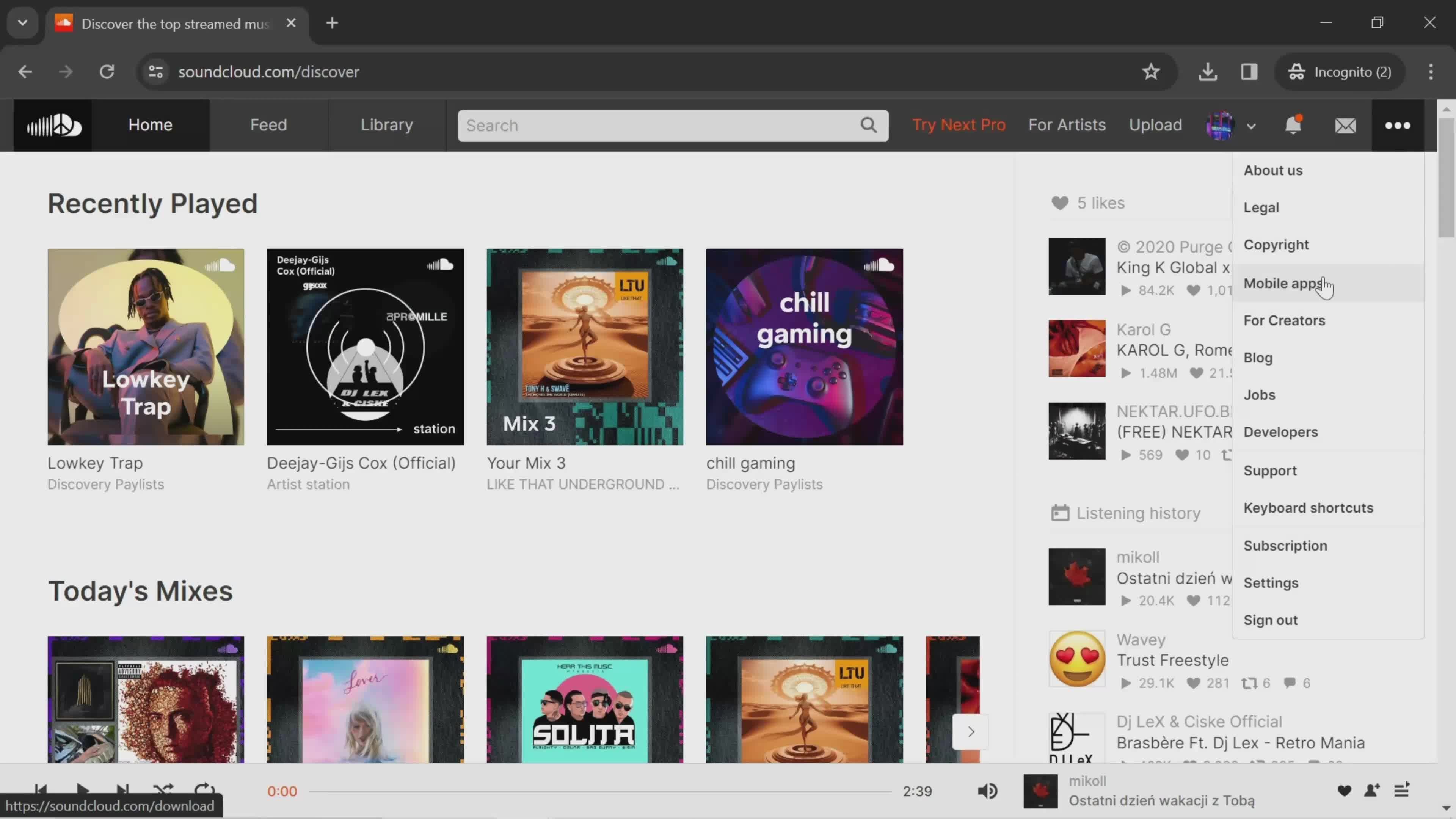 Mobile apps on SoundCloud video thumbnail