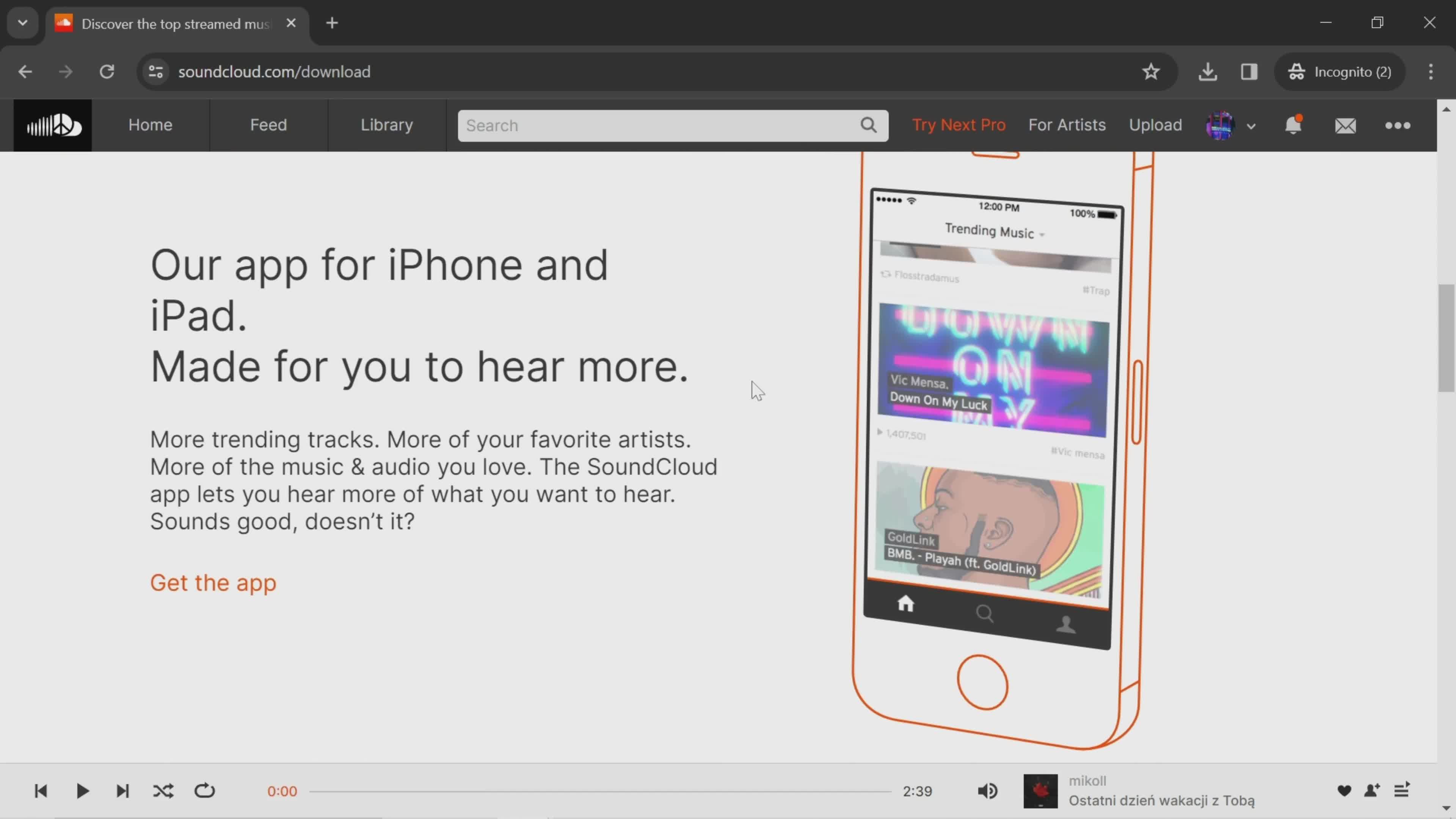 Mobile apps on SoundCloud video thumbnail