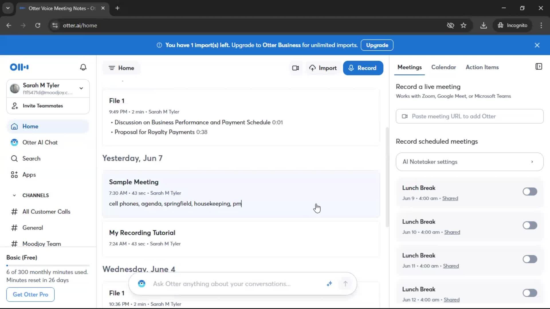 Moving files screenshot