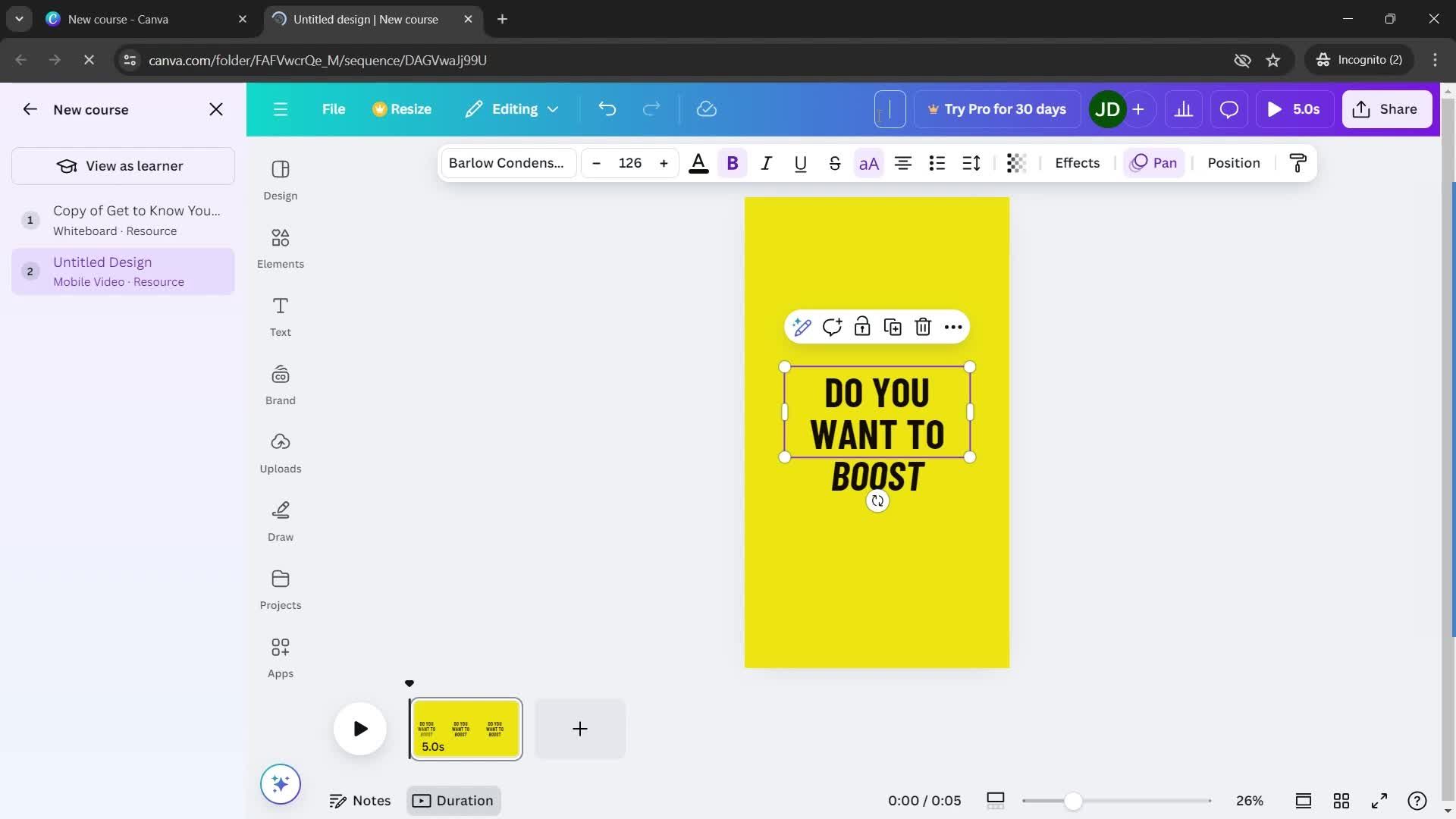 Creating a course on Canva video thumbnail