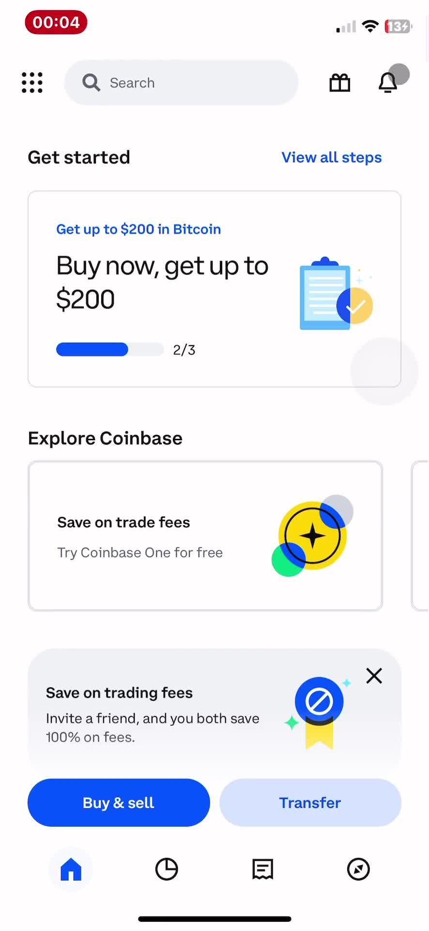 Notification settings on Coinbase video thumbnail