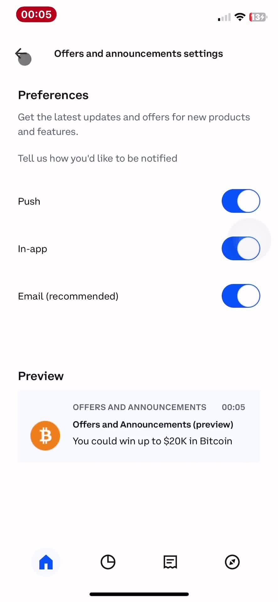 Notification settings on Coinbase video thumbnail