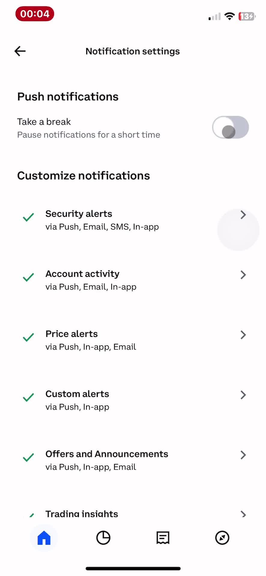 Notification settings on Coinbase video thumbnail