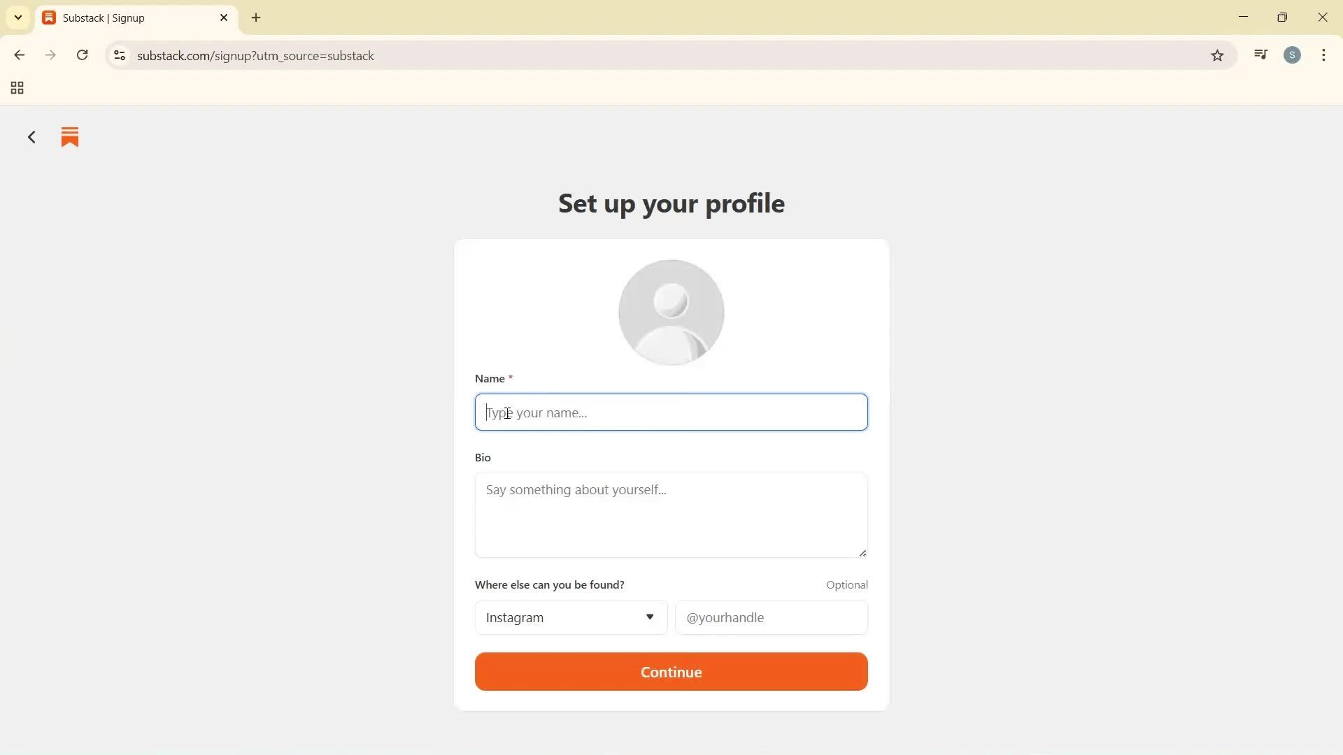 Onboarding screenshot