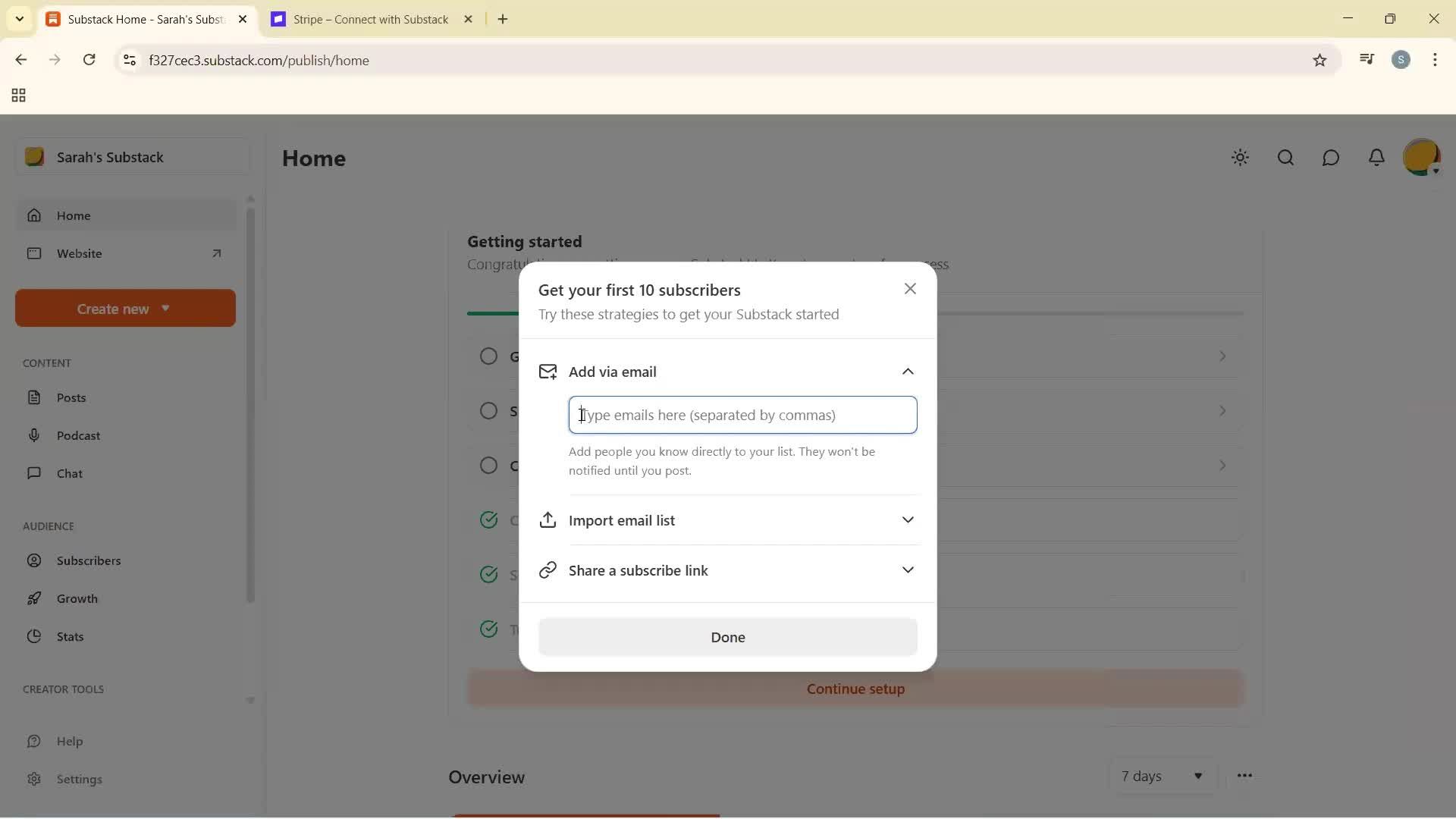 Onboarding screenshot