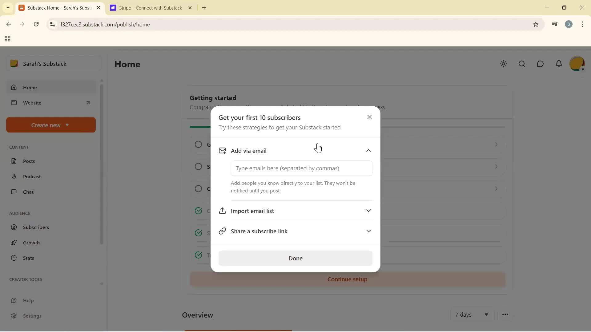 Onboarding screenshot