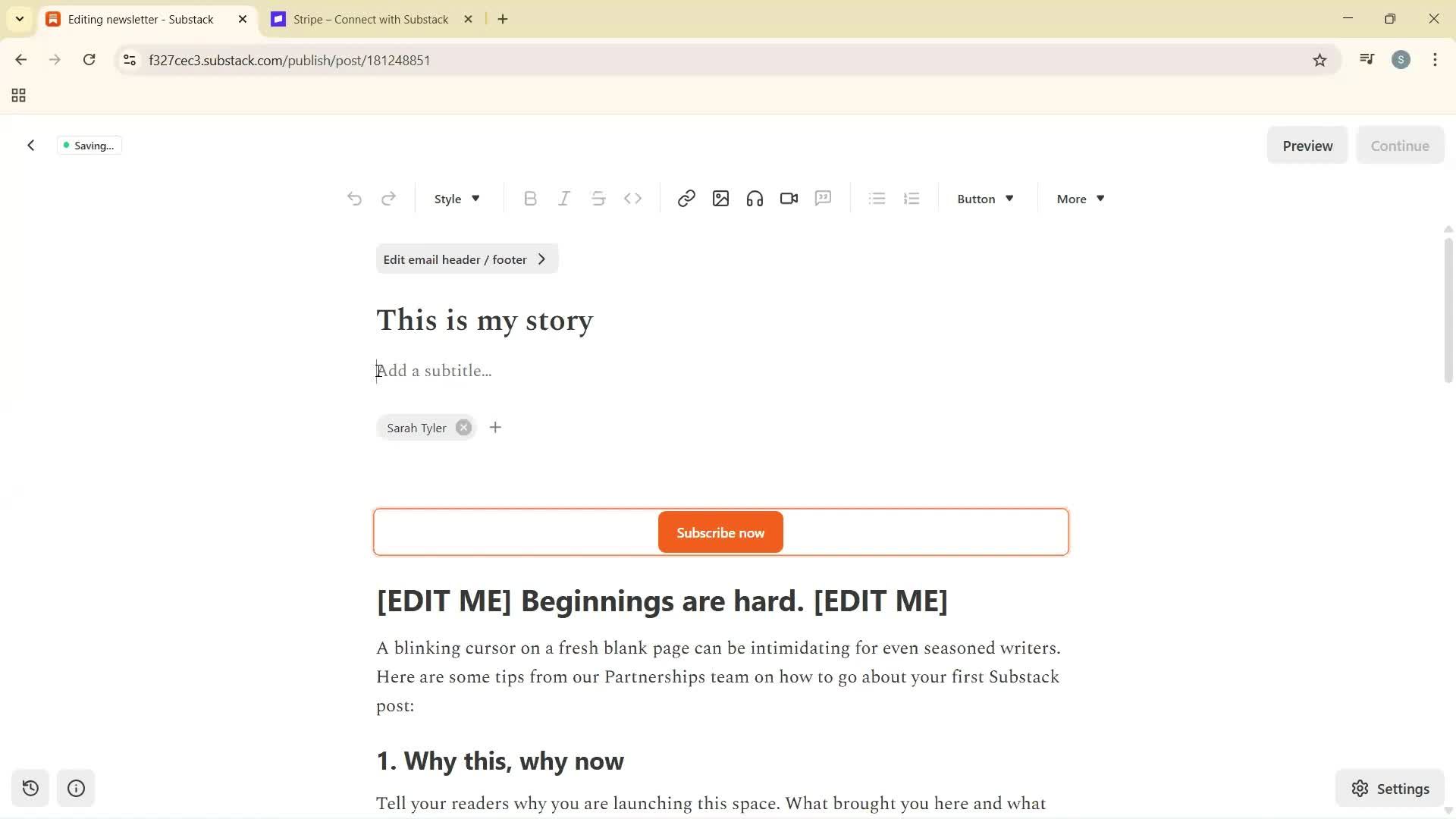 Onboarding screenshot
