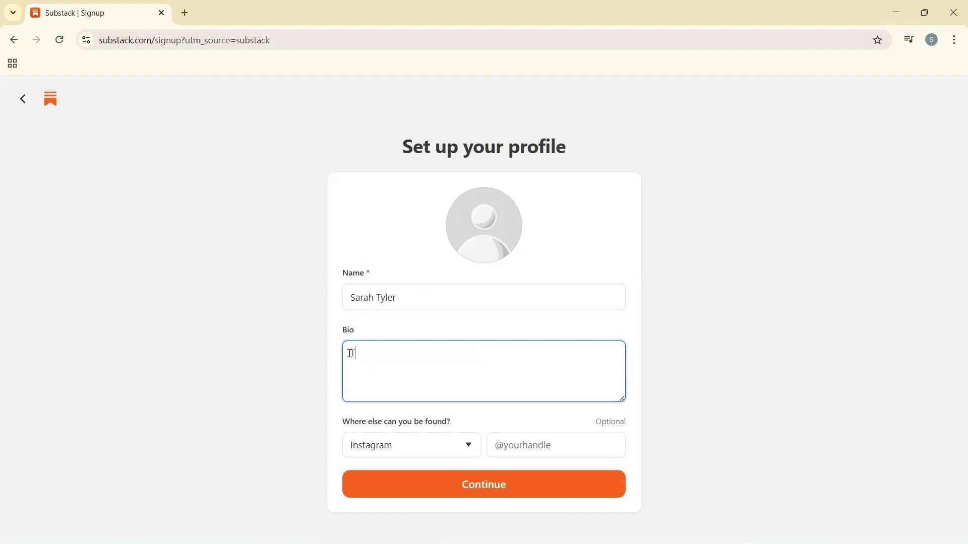 Onboarding screenshot