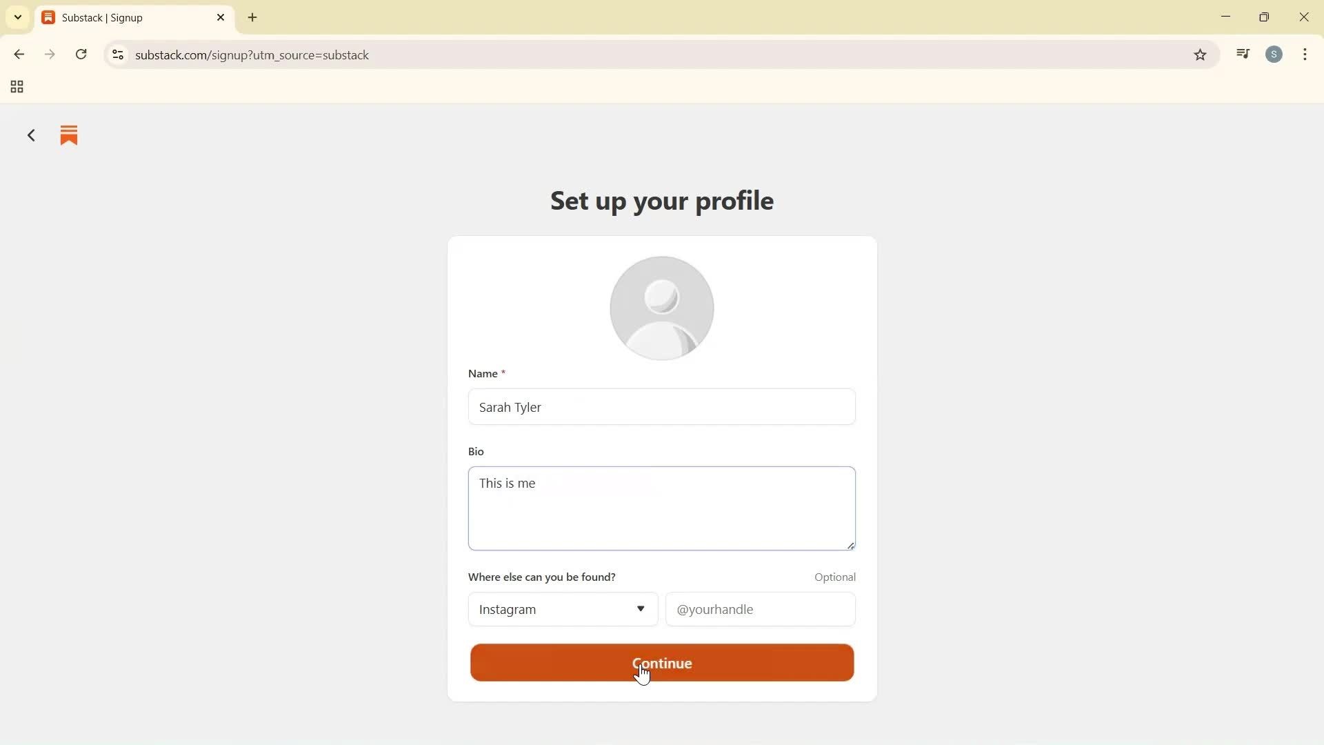 Onboarding screenshot