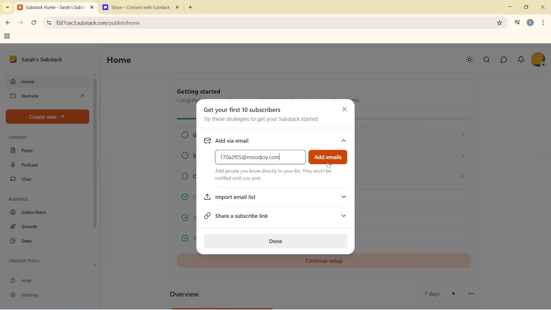 Onboarding screenshot
