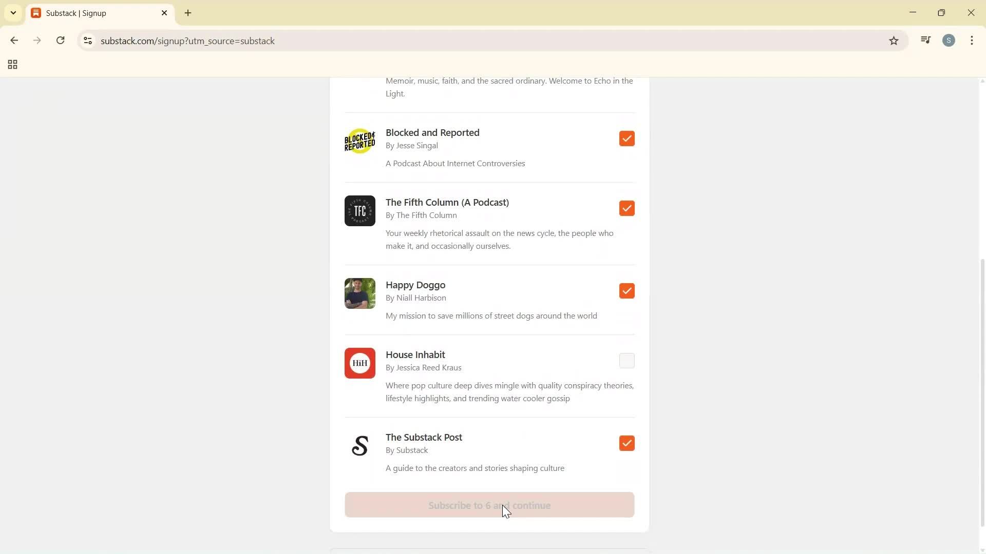 Onboarding screenshot