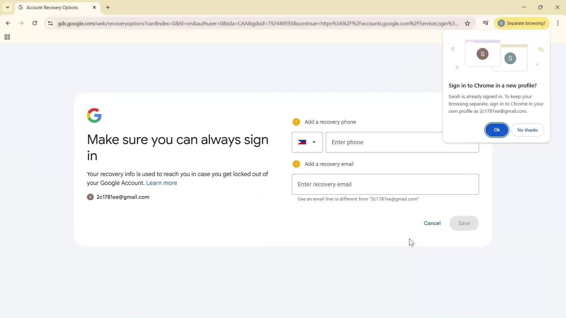 Onboarding screenshot