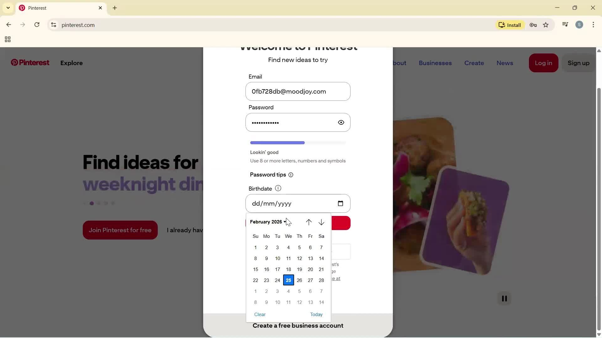 Onboarding screenshot
