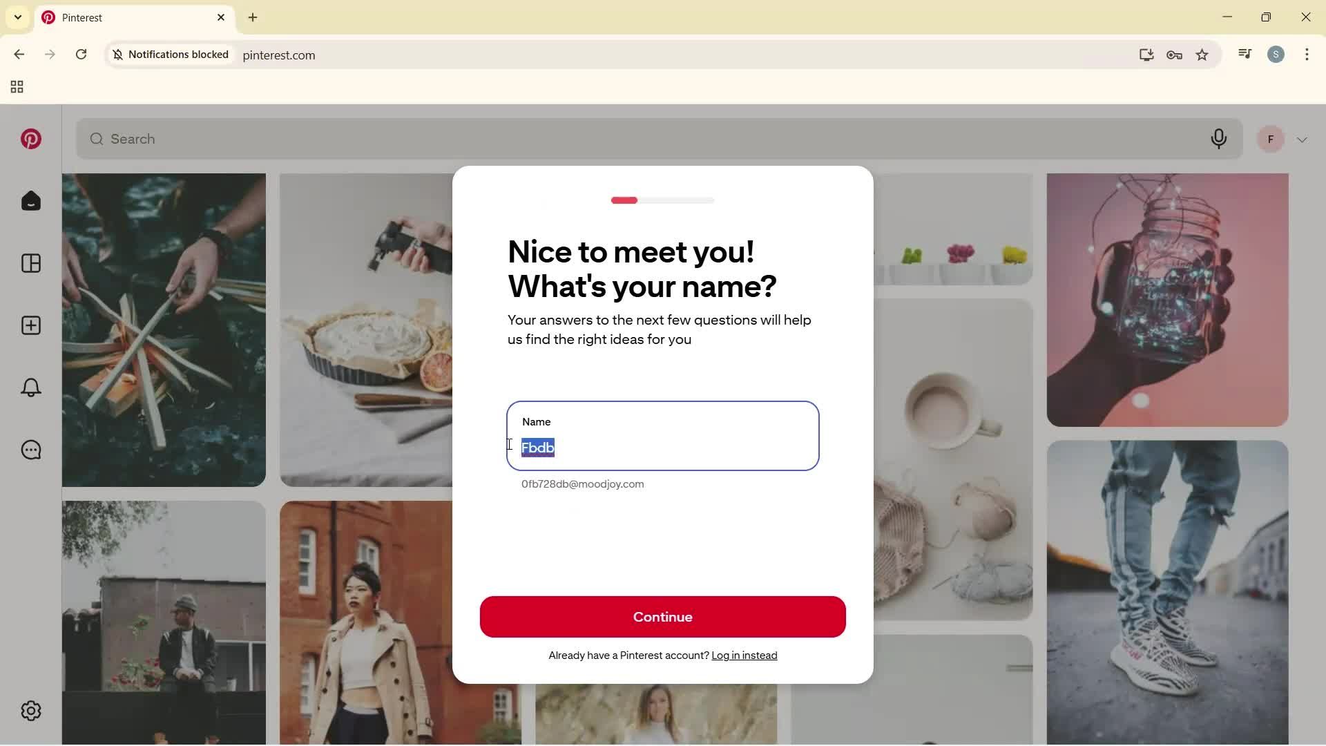 Onboarding screenshot