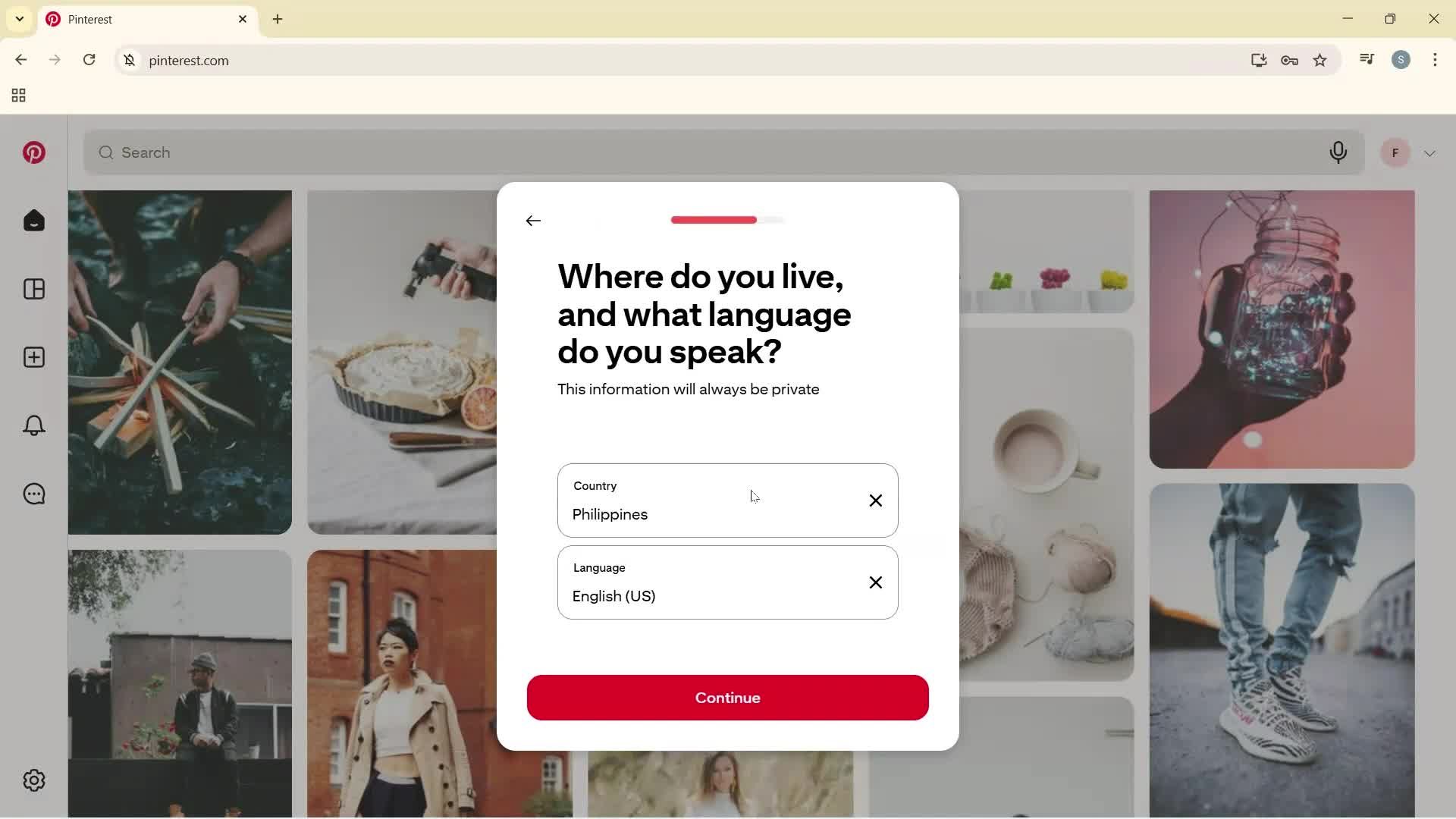 Onboarding screenshot