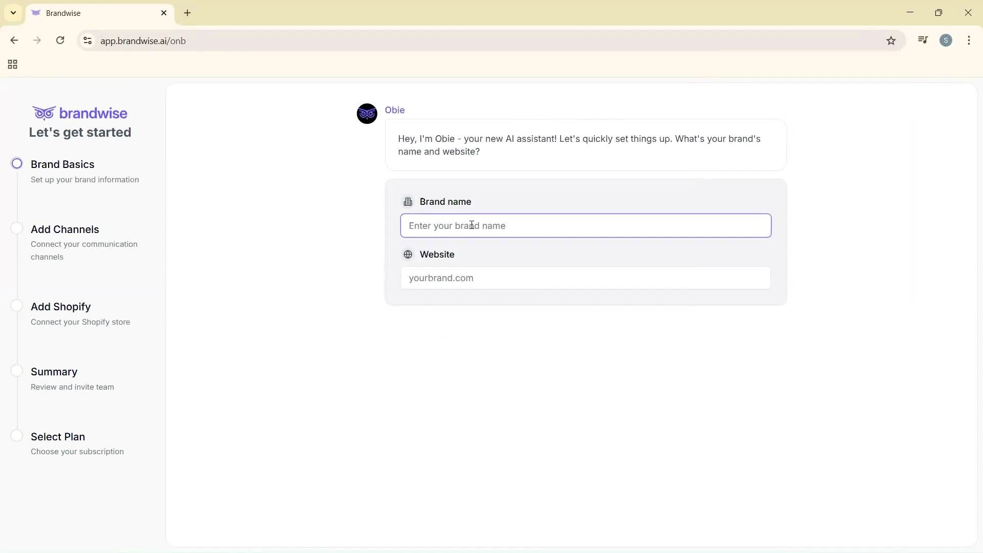 Onboarding screenshot