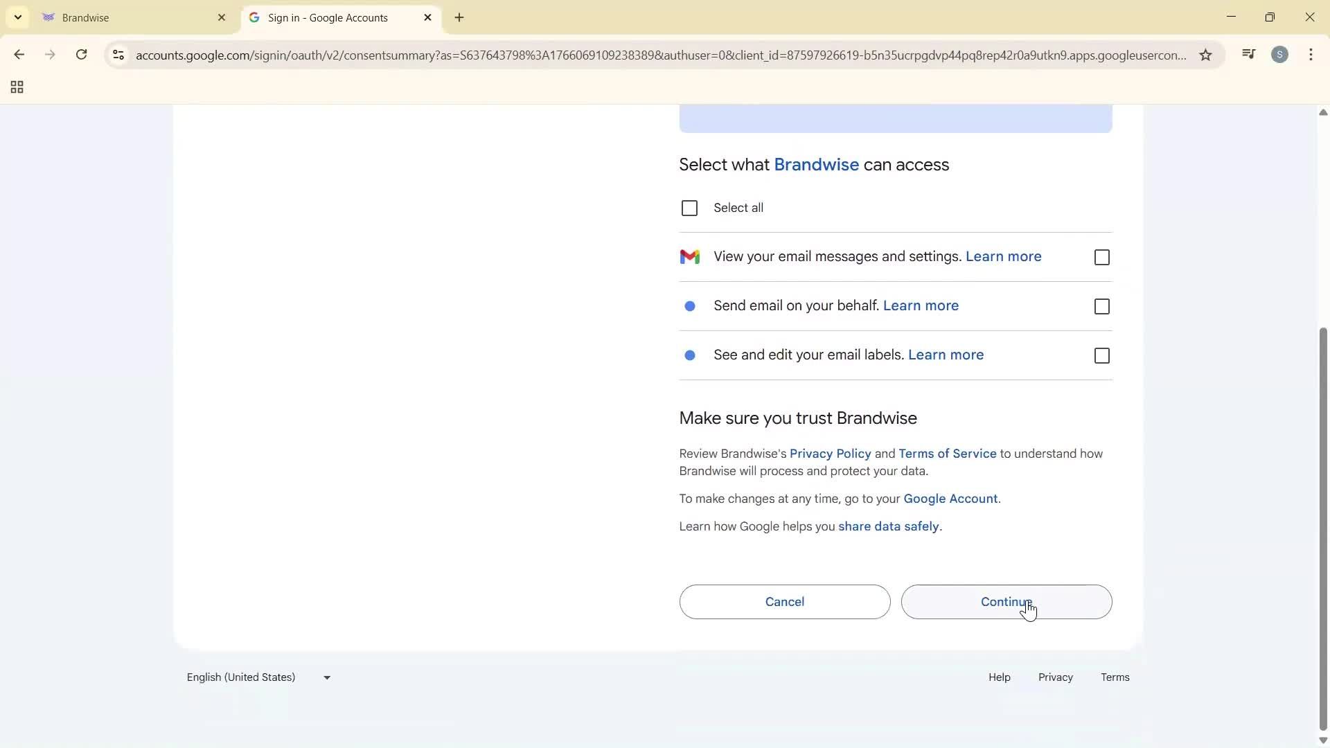 Onboarding screenshot