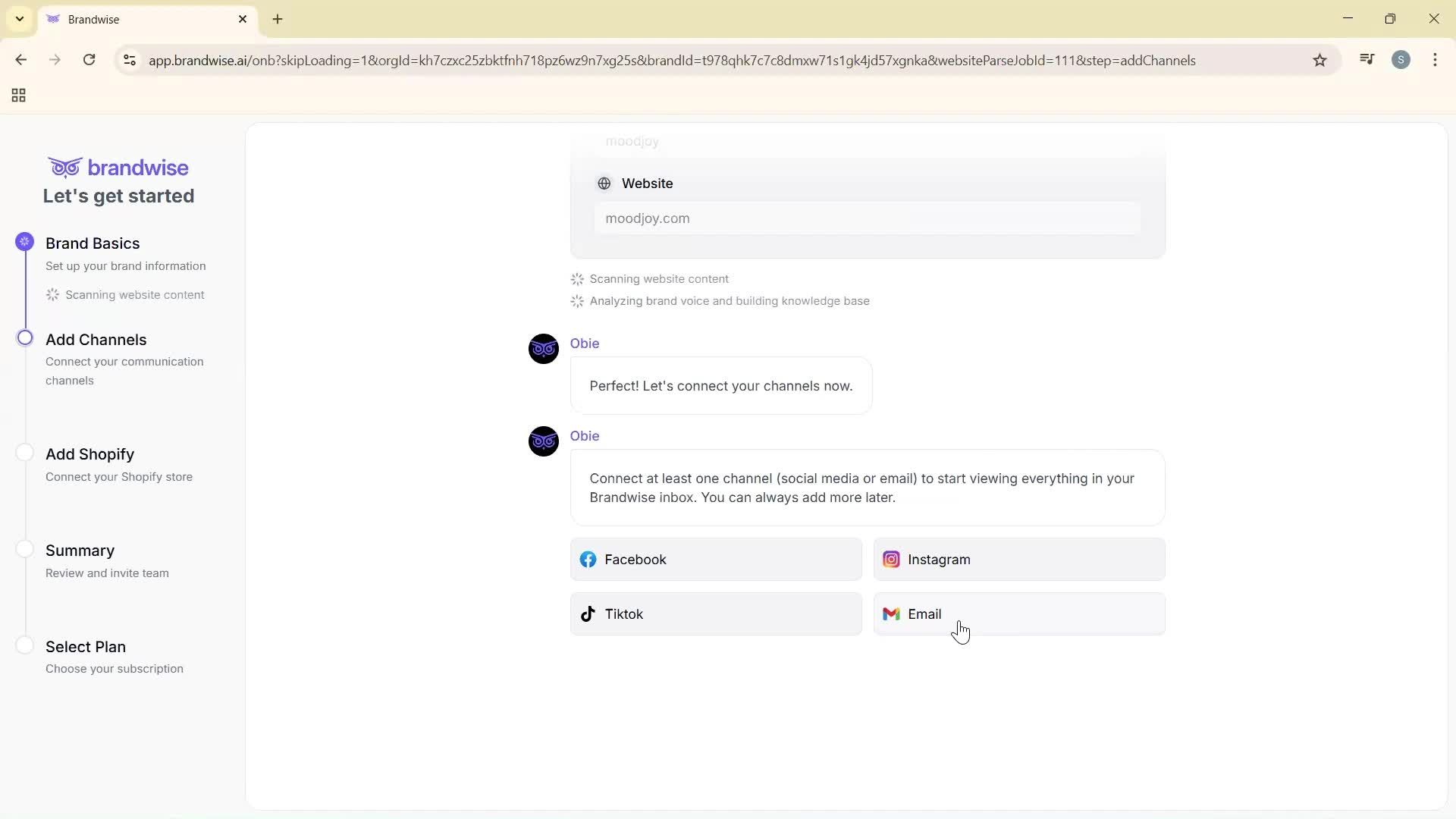 Onboarding screenshot