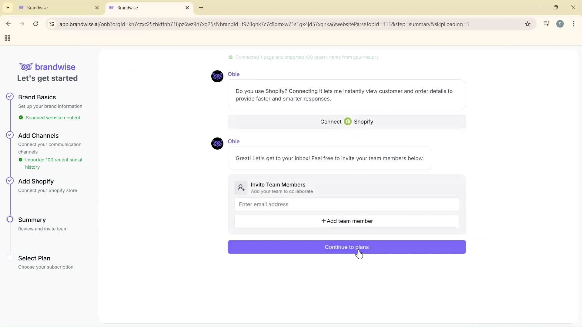 Onboarding screenshot