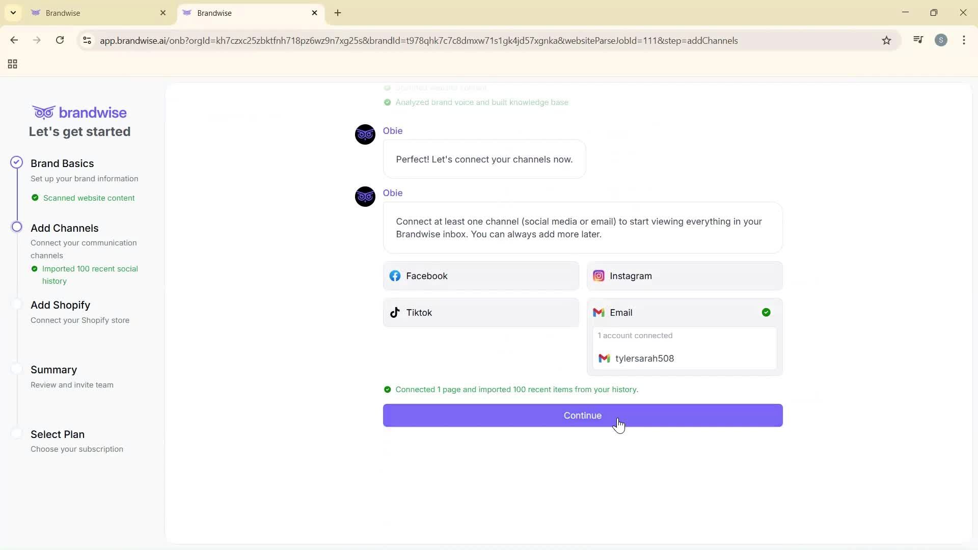Onboarding screenshot