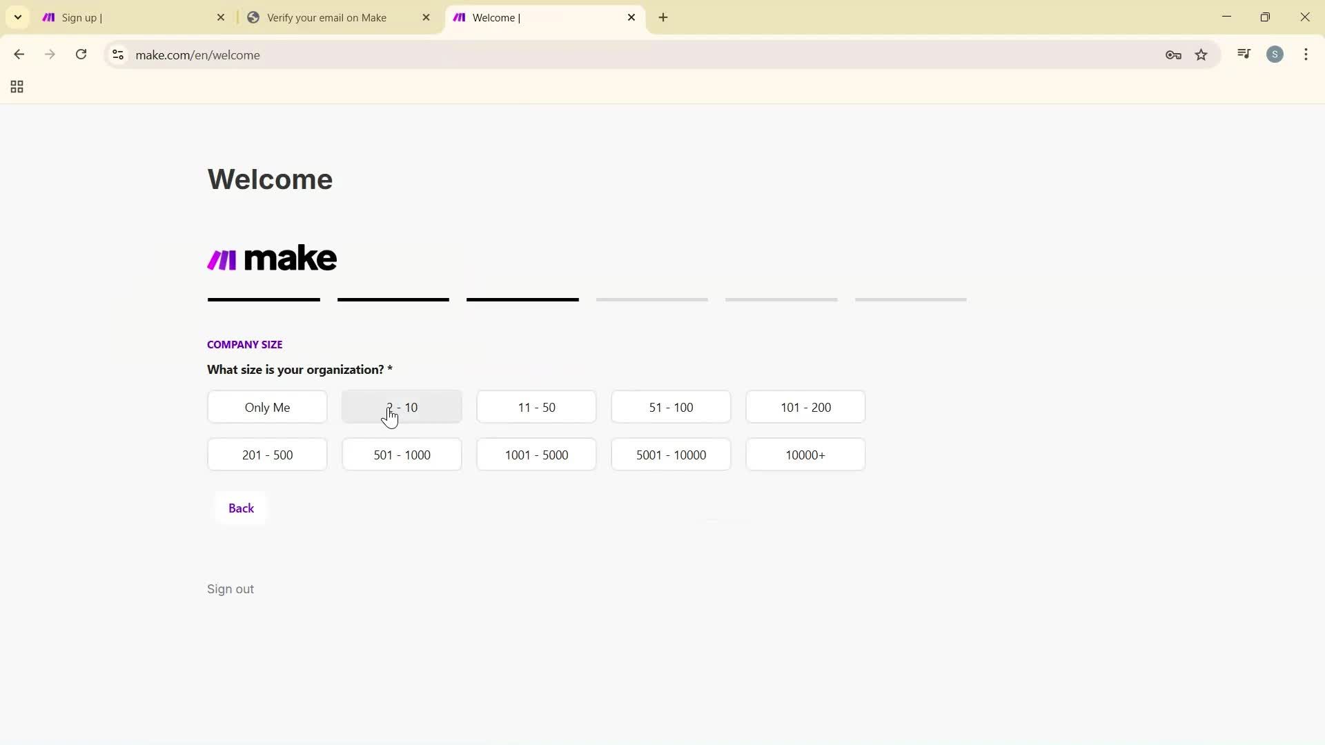 Onboarding screenshot