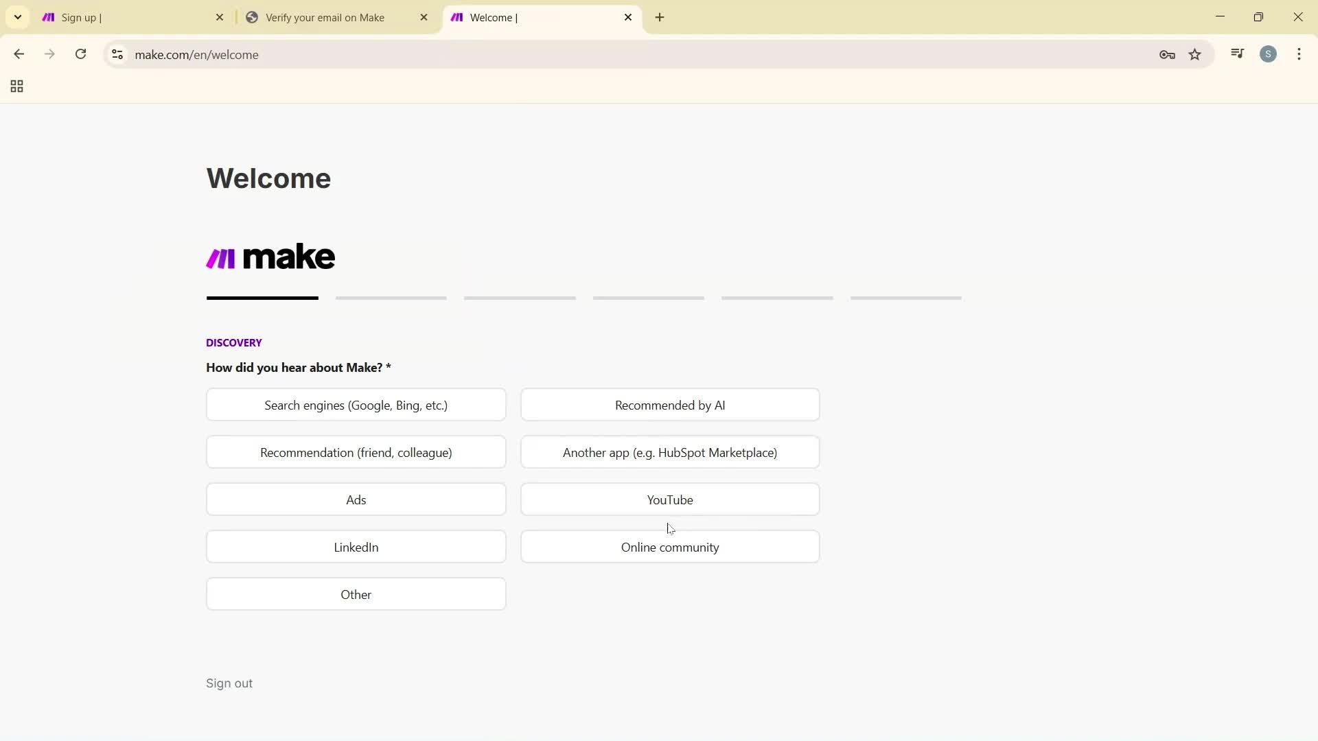 Onboarding screenshot