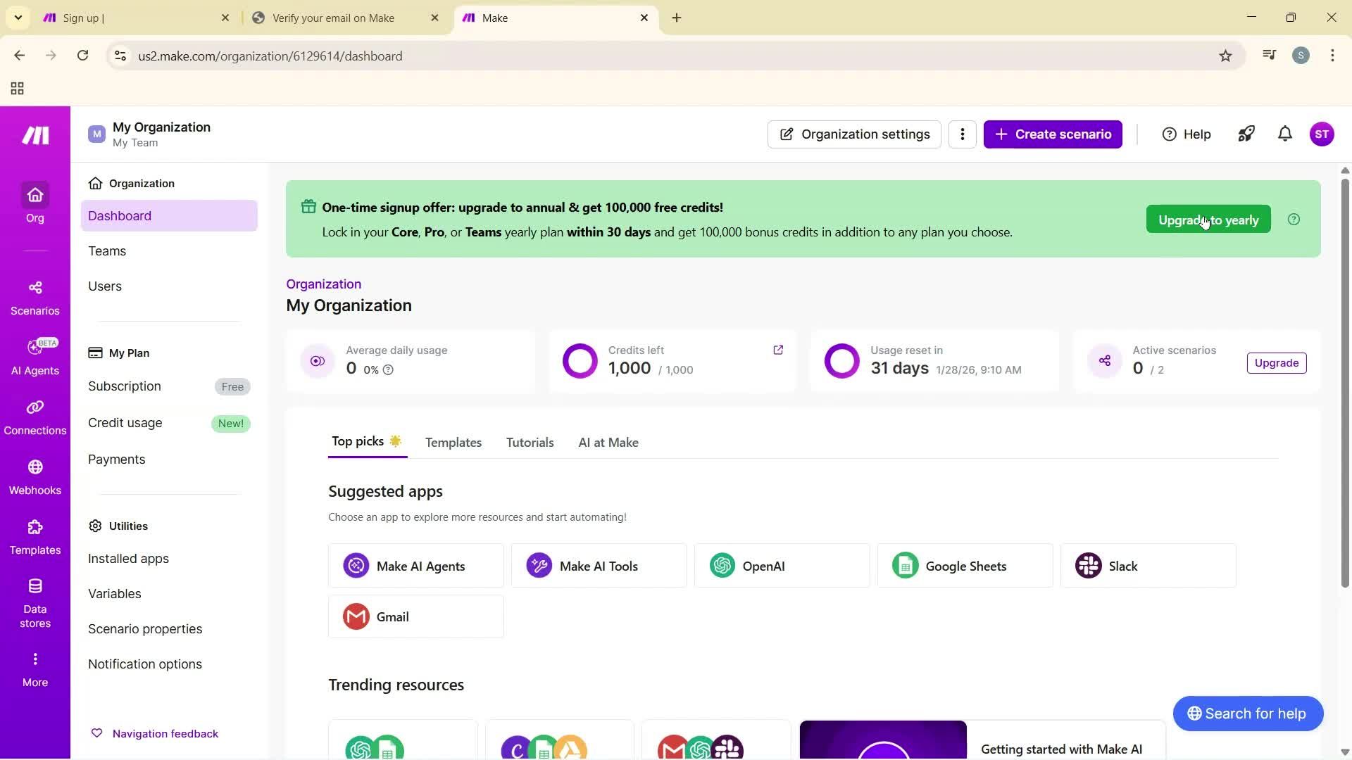 Onboarding screenshot