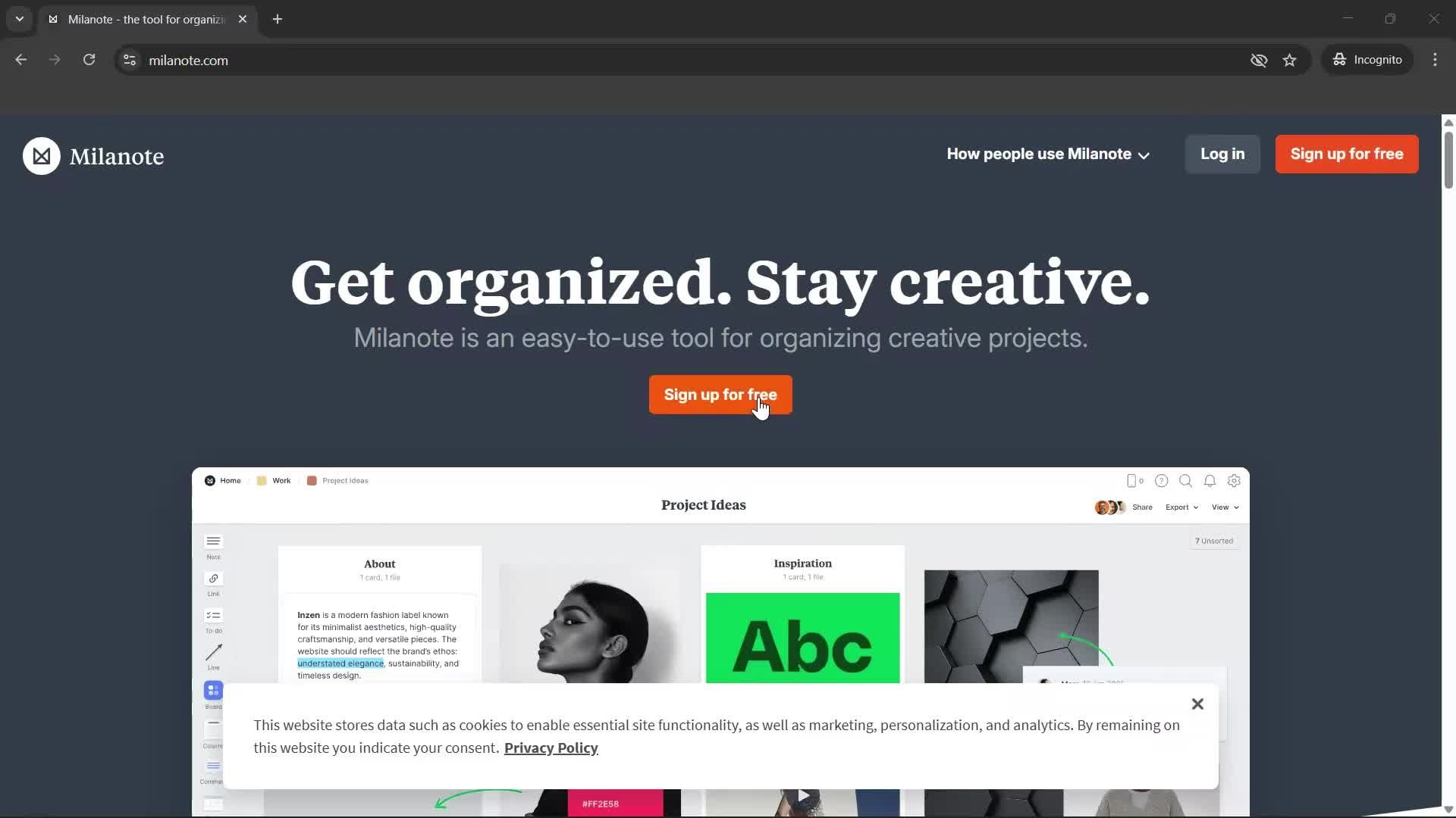 Onboarding screenshot