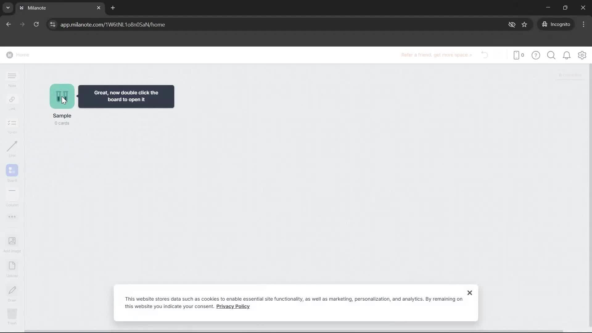 Onboarding screenshot