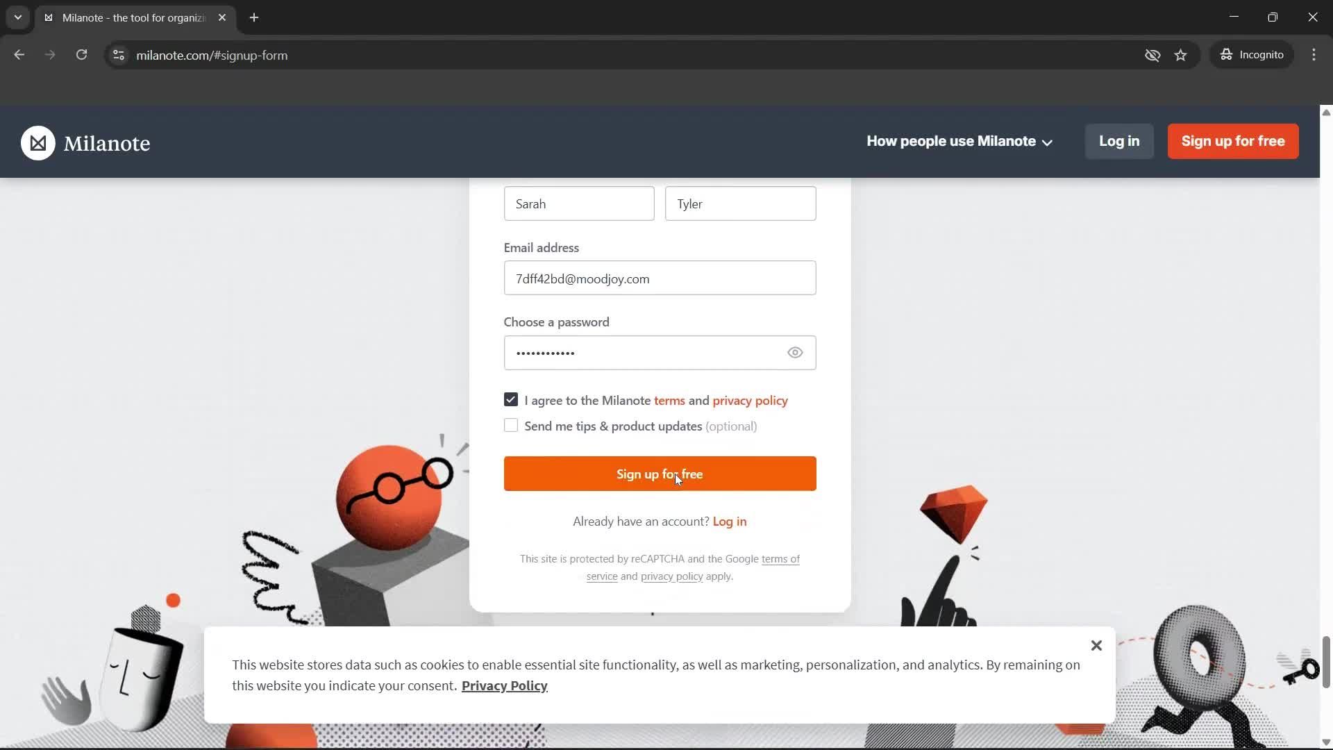 Onboarding screenshot