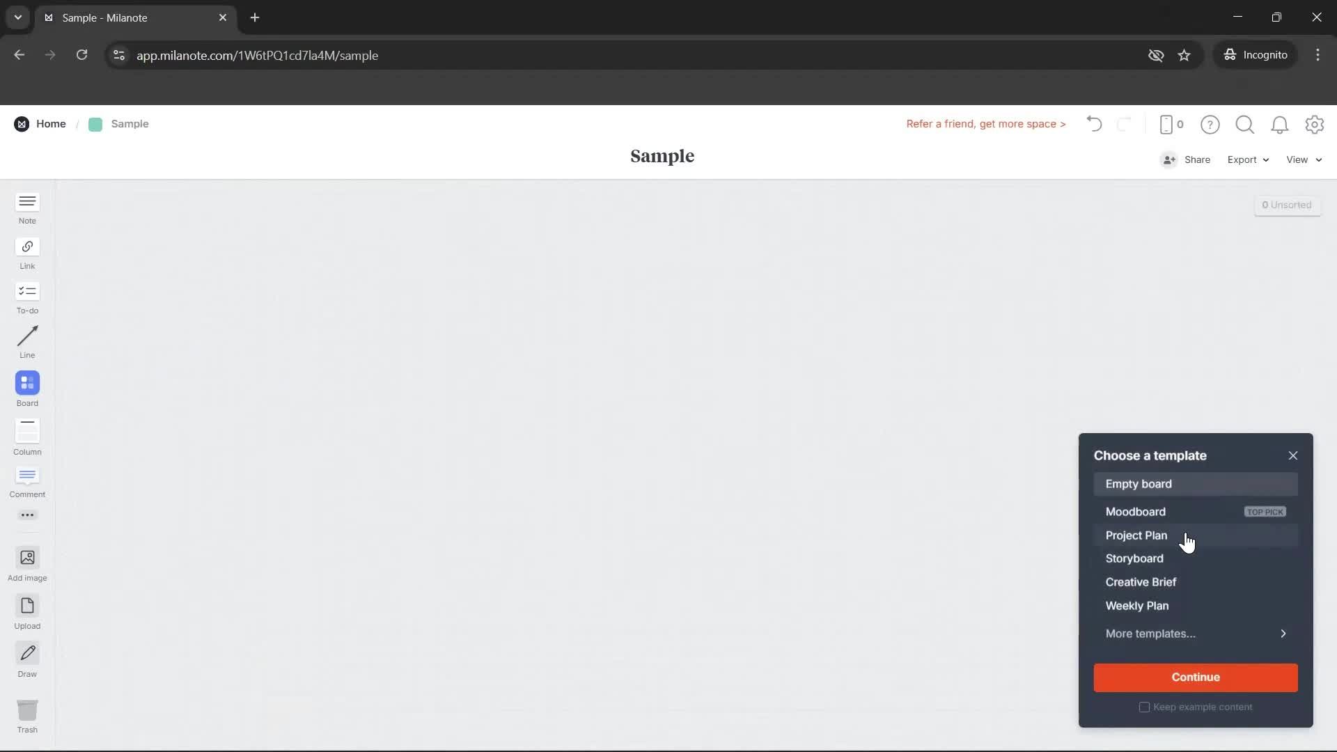 Onboarding screenshot