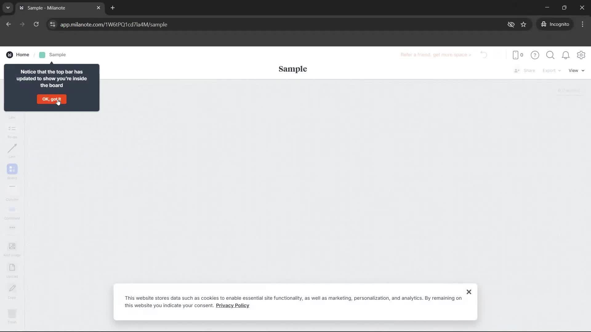 Onboarding screenshot
