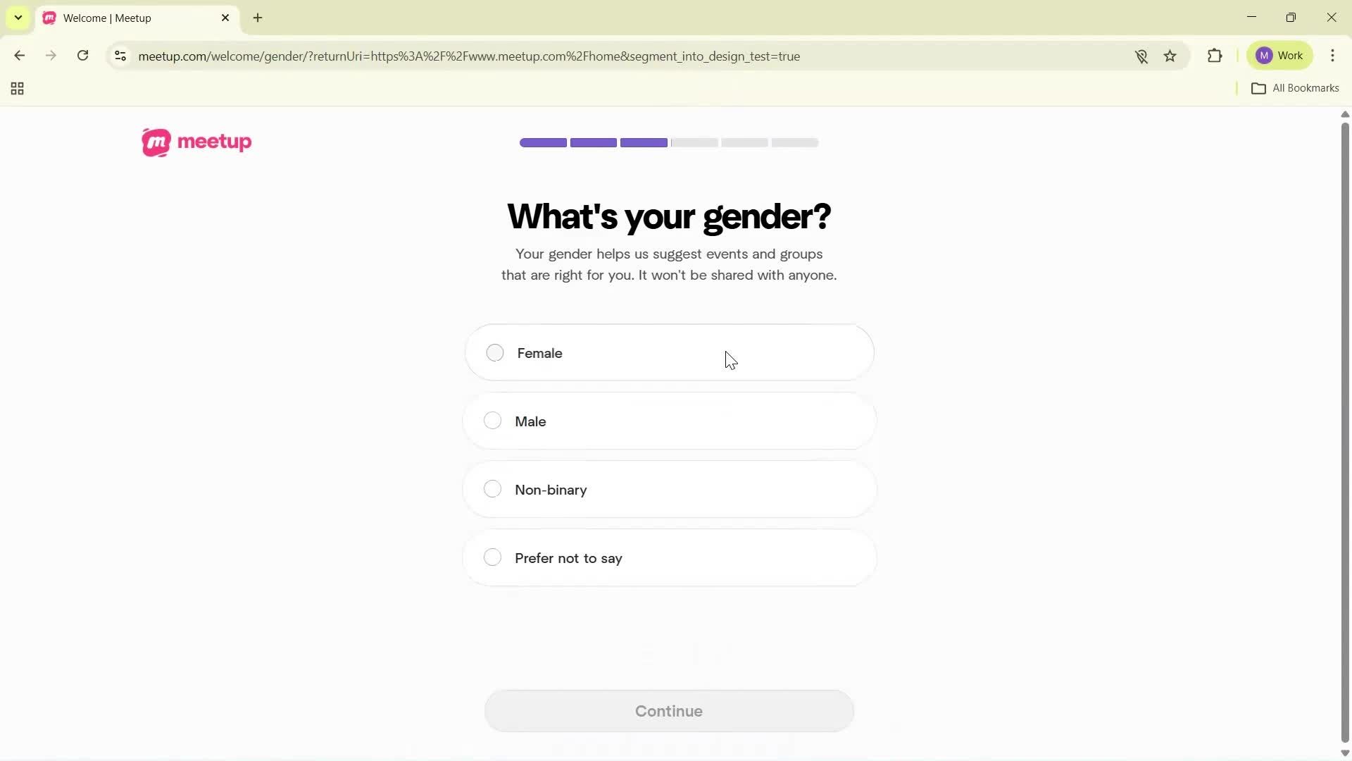 Onboarding screenshot