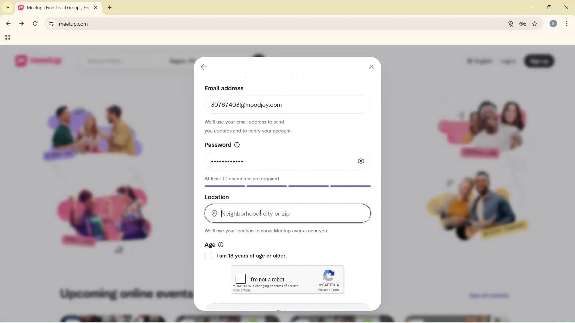 Onboarding screenshot