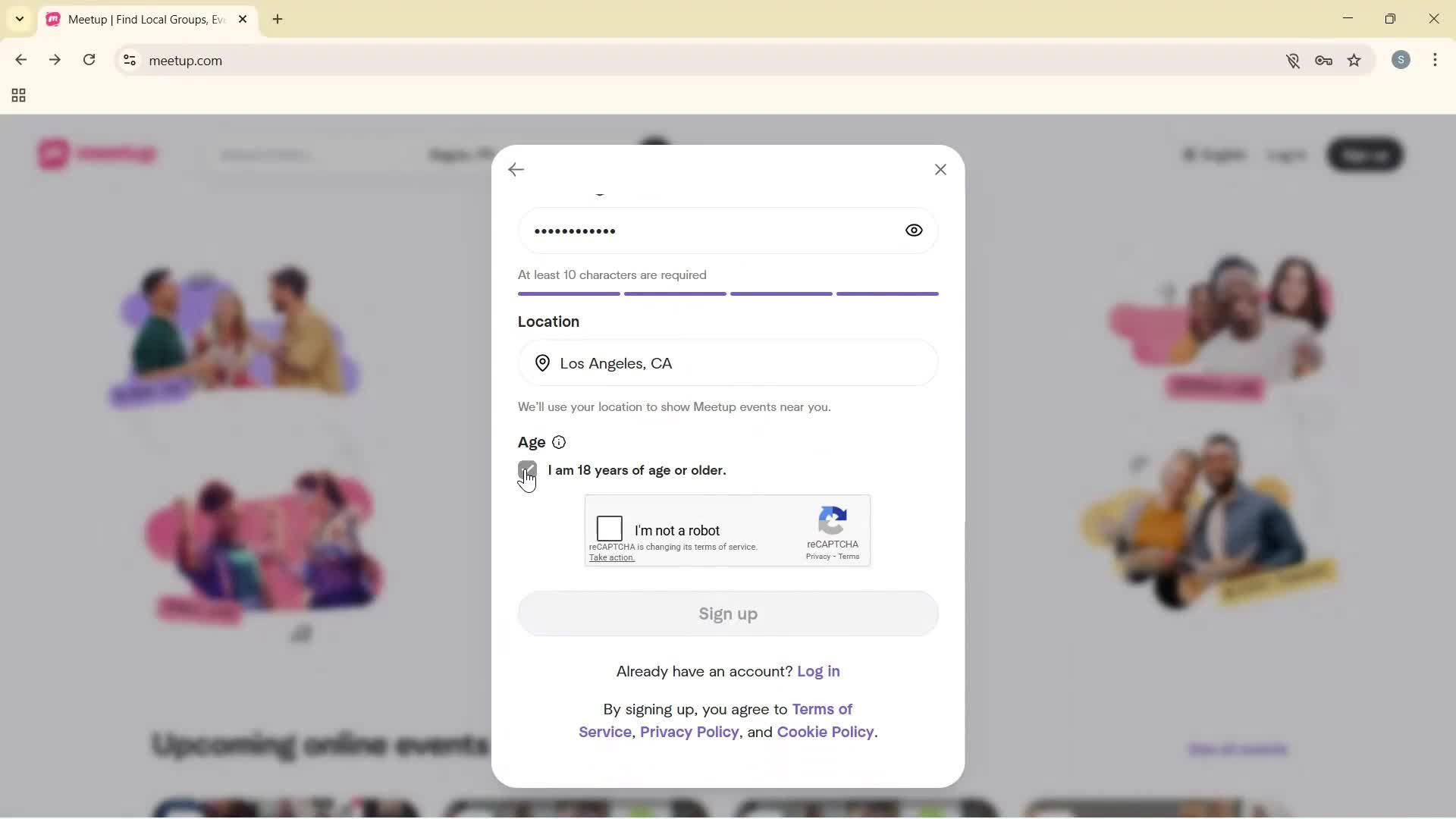 Onboarding screenshot