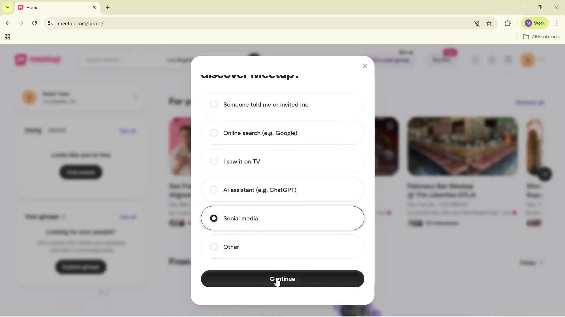 Onboarding screenshot