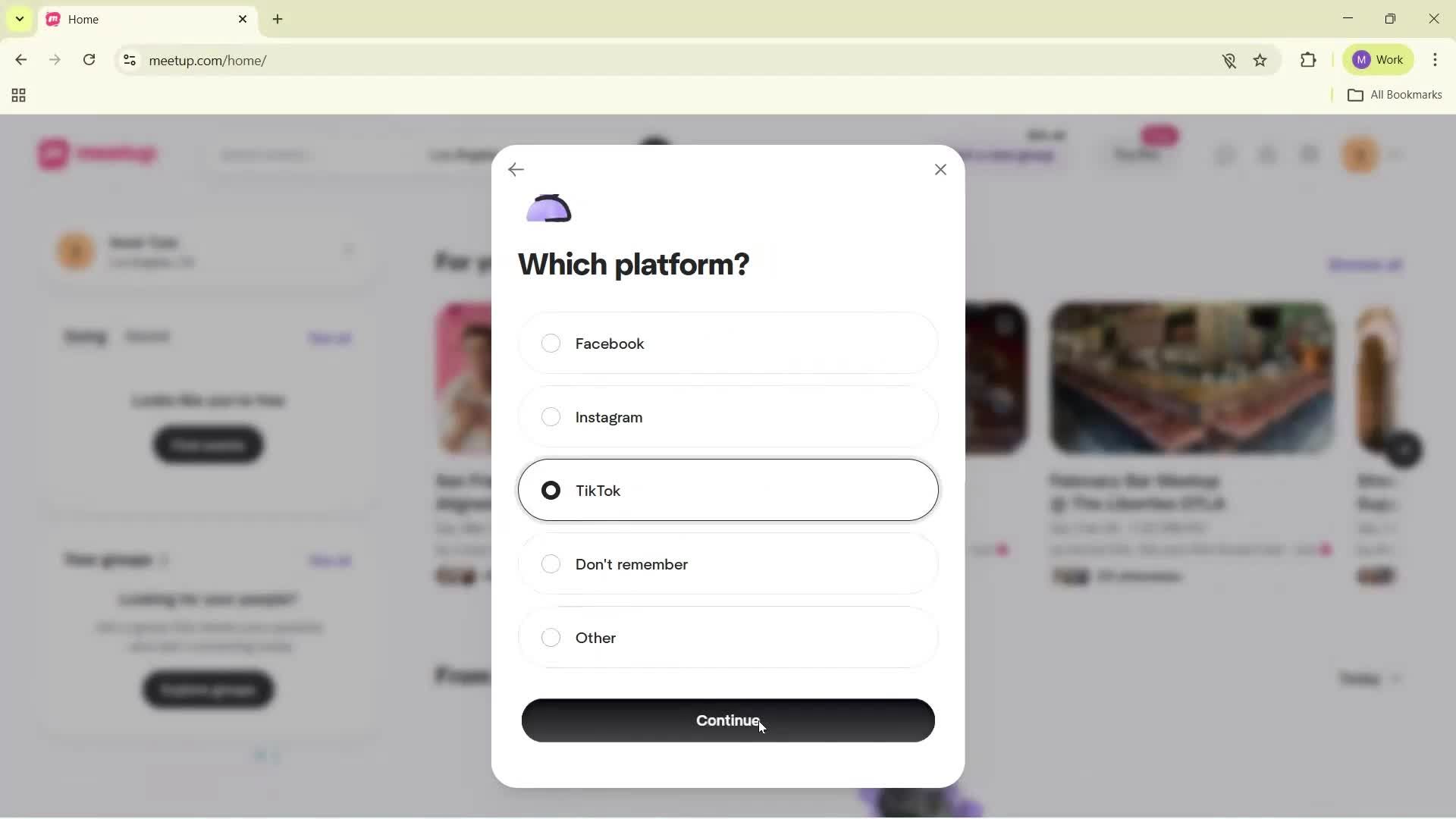 Onboarding screenshot