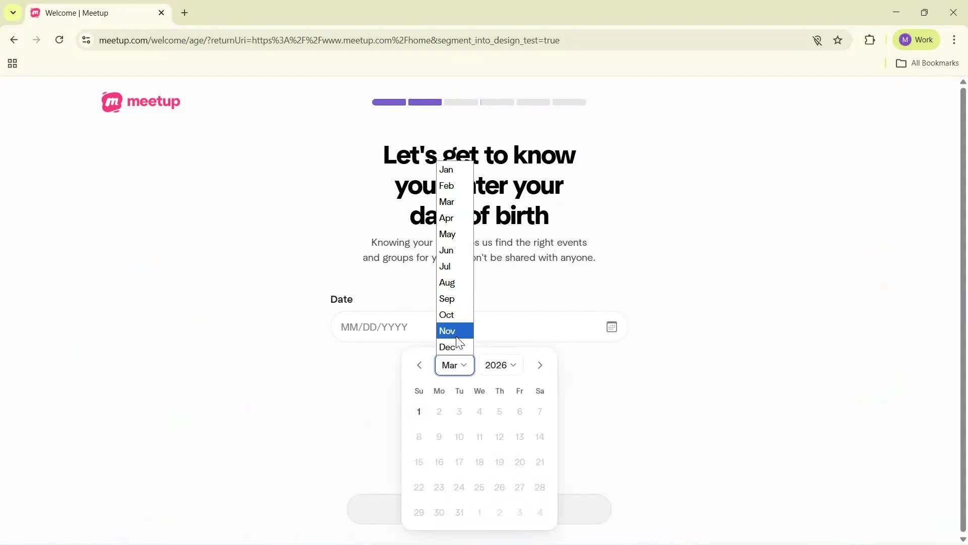 Onboarding screenshot