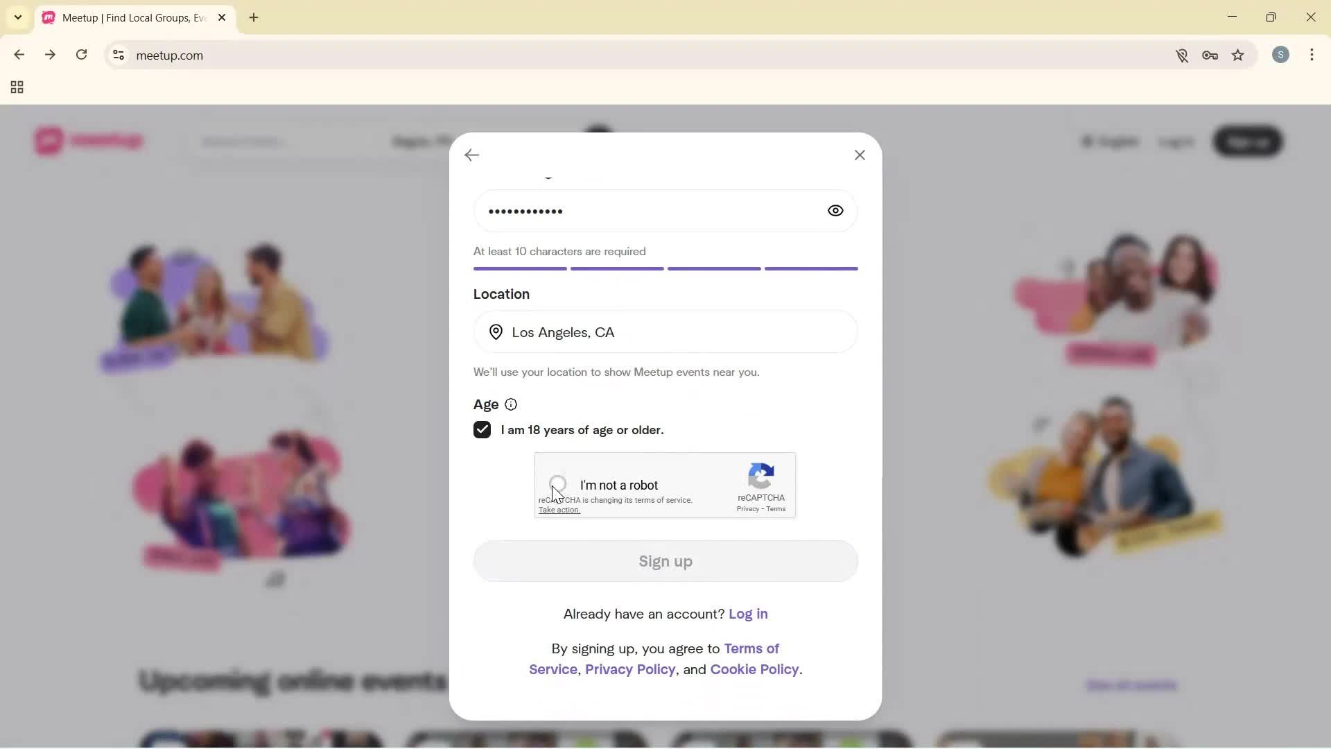 Onboarding screenshot