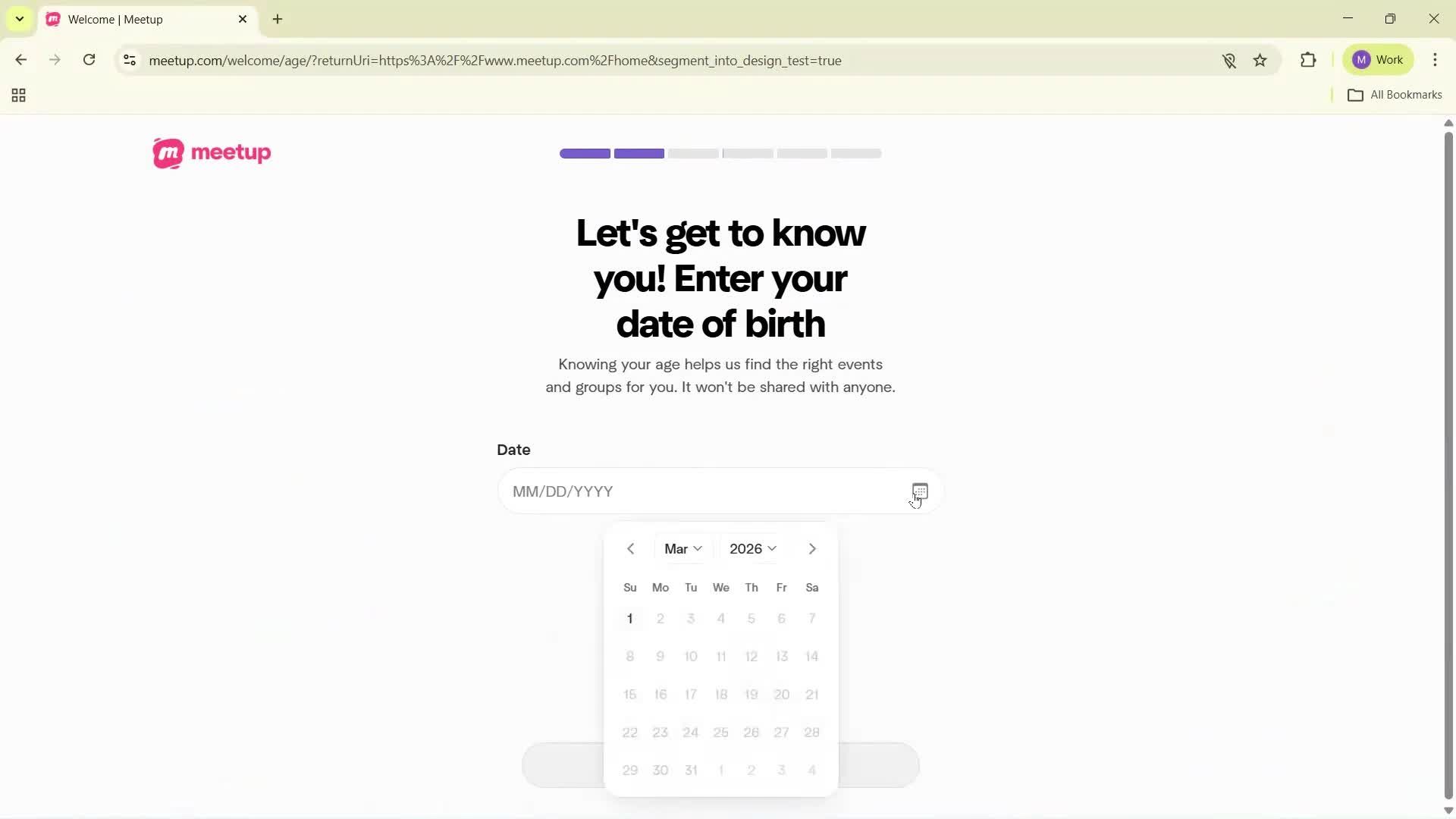 Onboarding screenshot