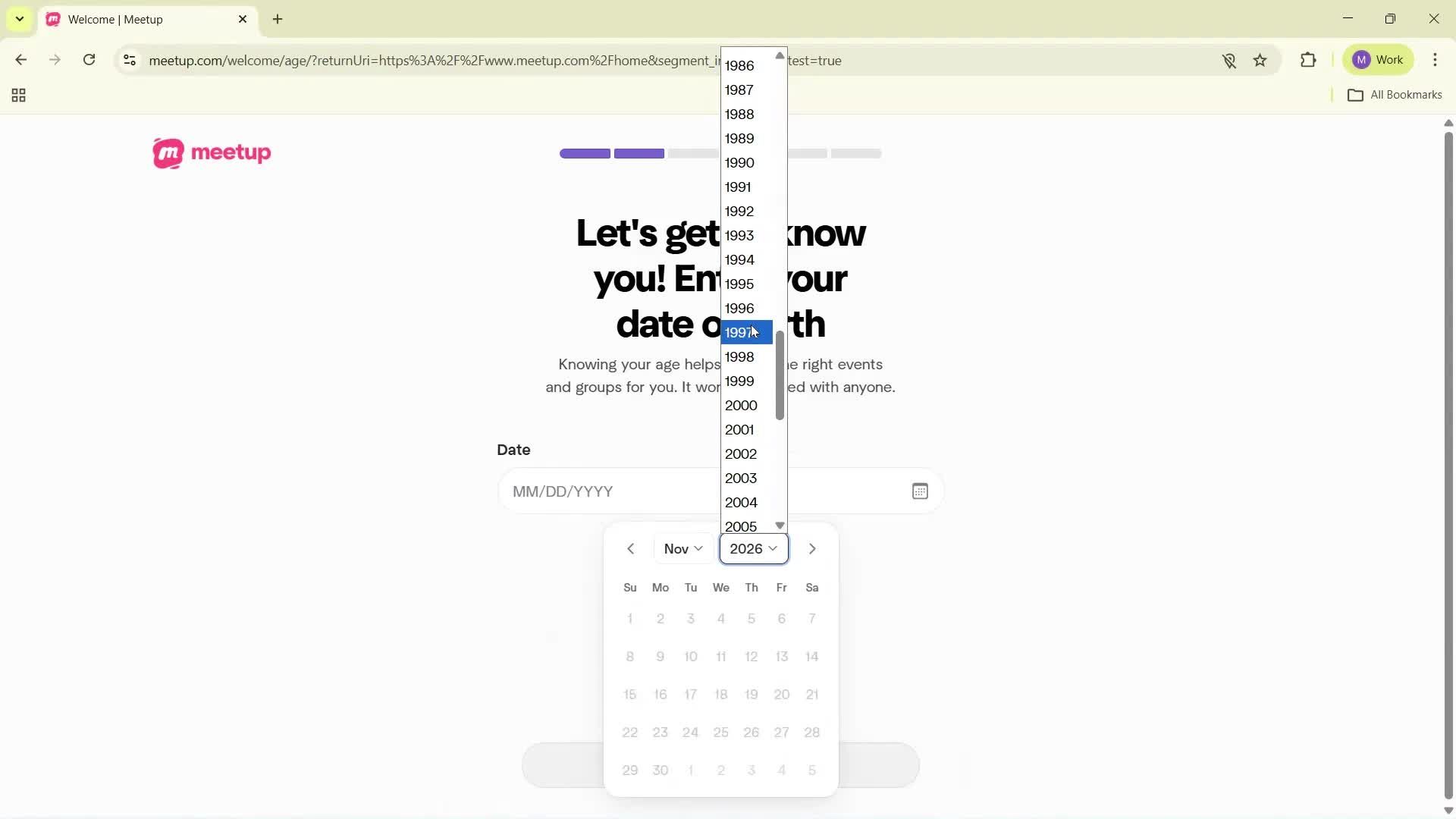 Onboarding screenshot