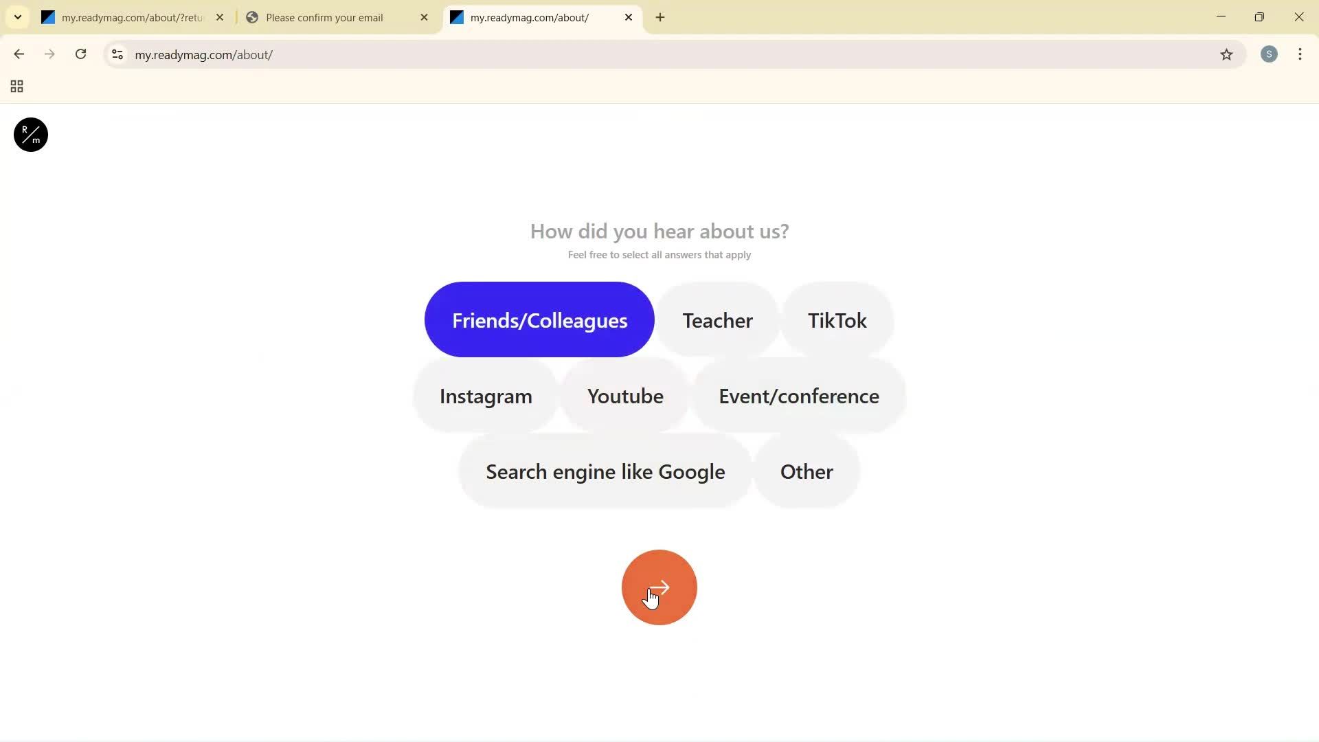 Onboarding screenshot
