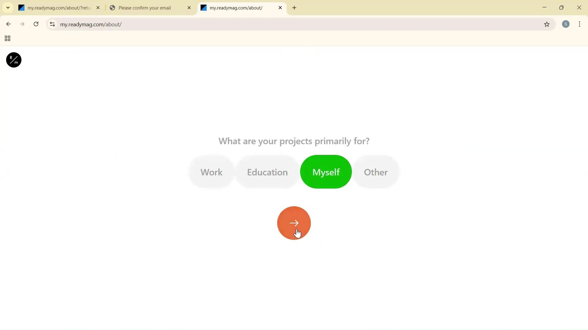 Onboarding screenshot