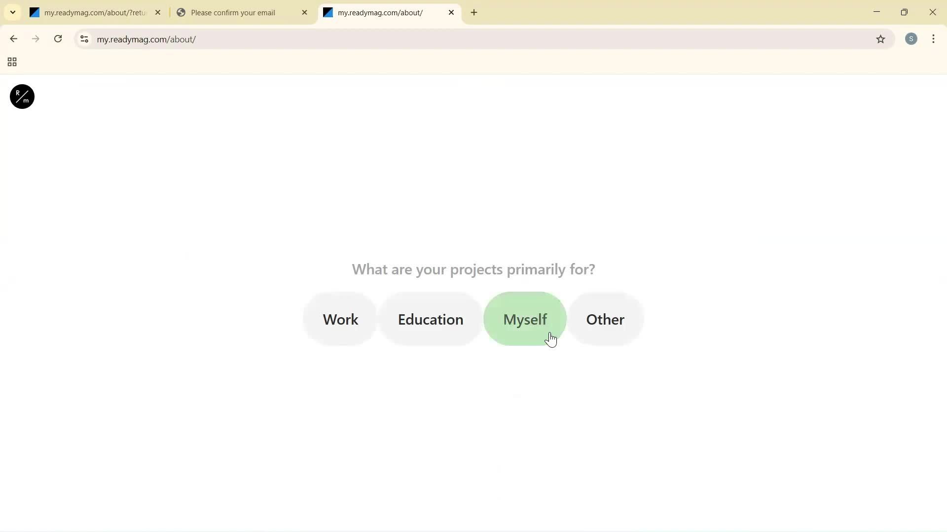 Onboarding screenshot