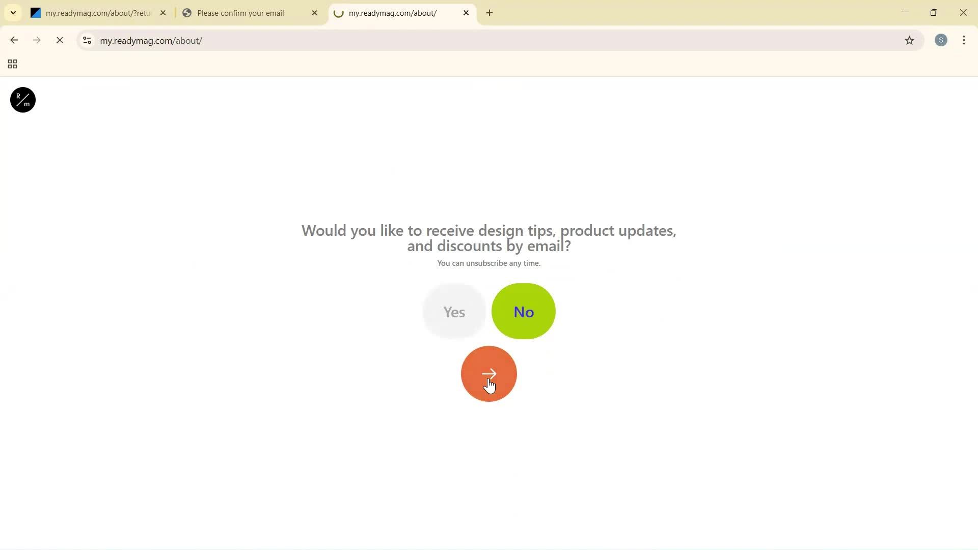 Onboarding screenshot