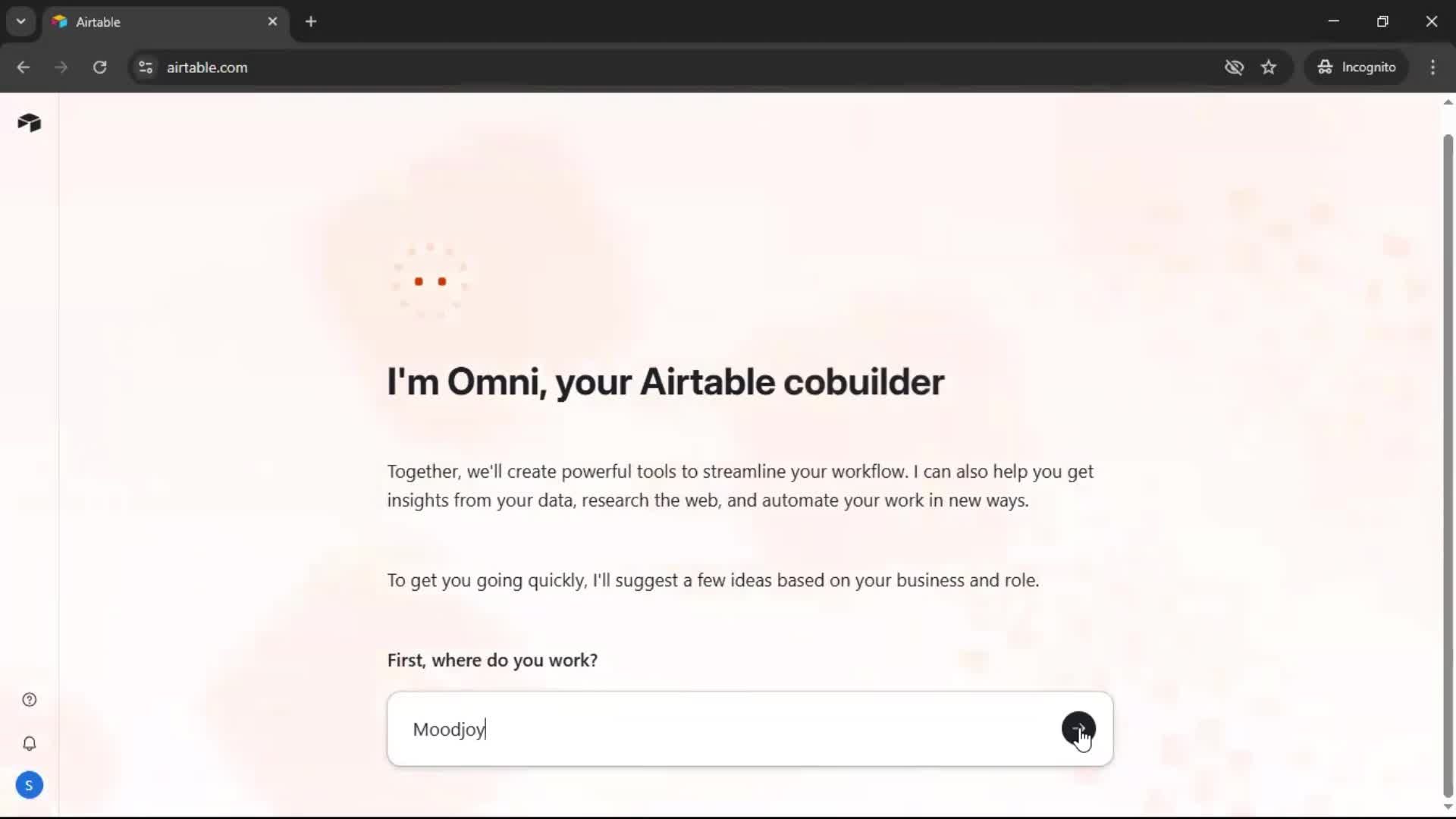 Onboarding screenshot